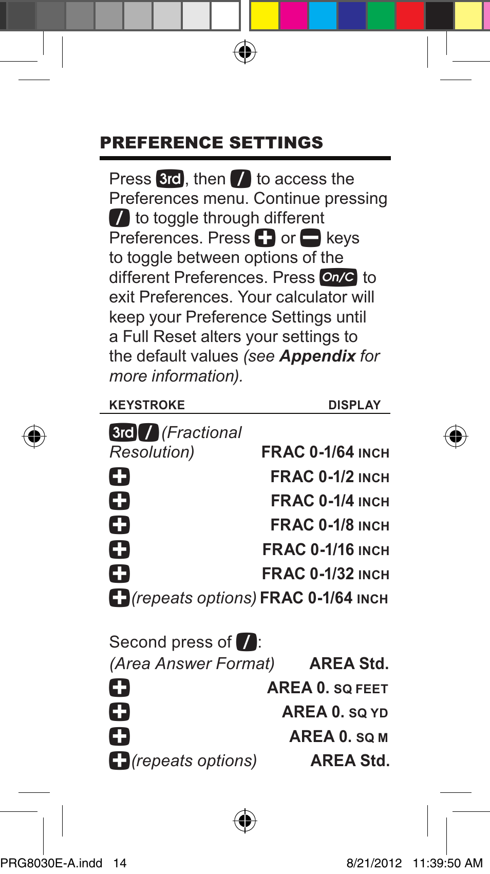 Calculated Industries 8030 User Manual | Page 14 / 44