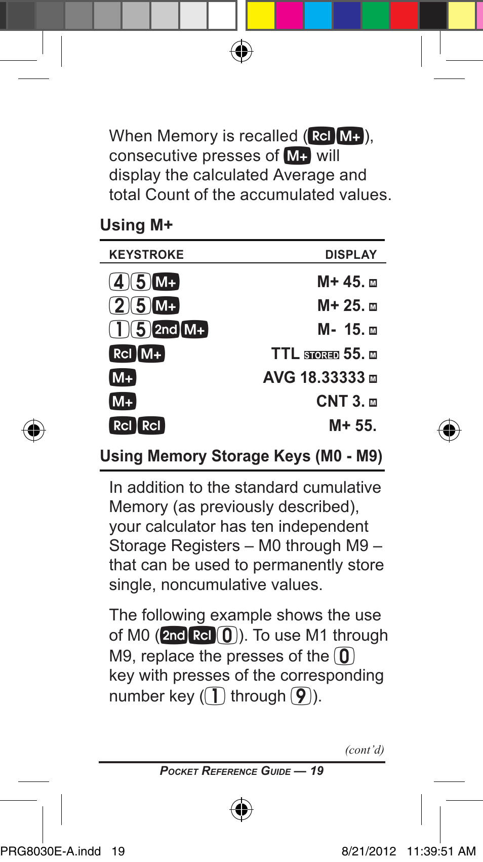 15sp | Calculated Industries 8030 User Manual | Page 19 / 44