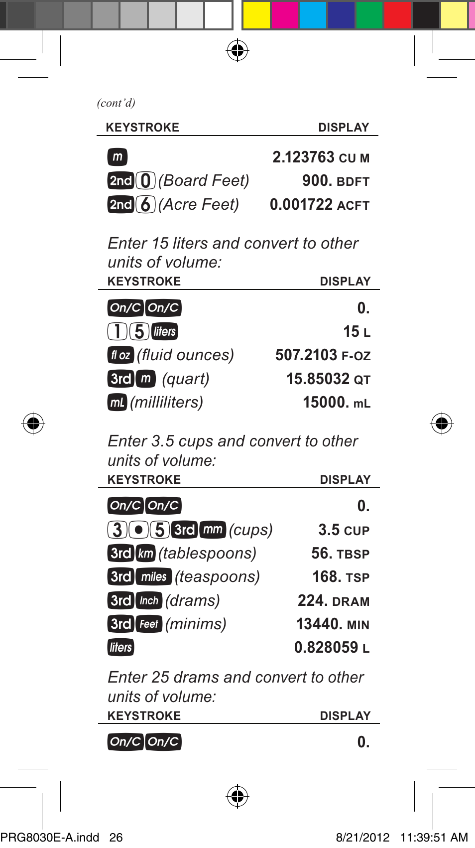 1 5 l | Calculated Industries 8030 User Manual | Page 26 / 44