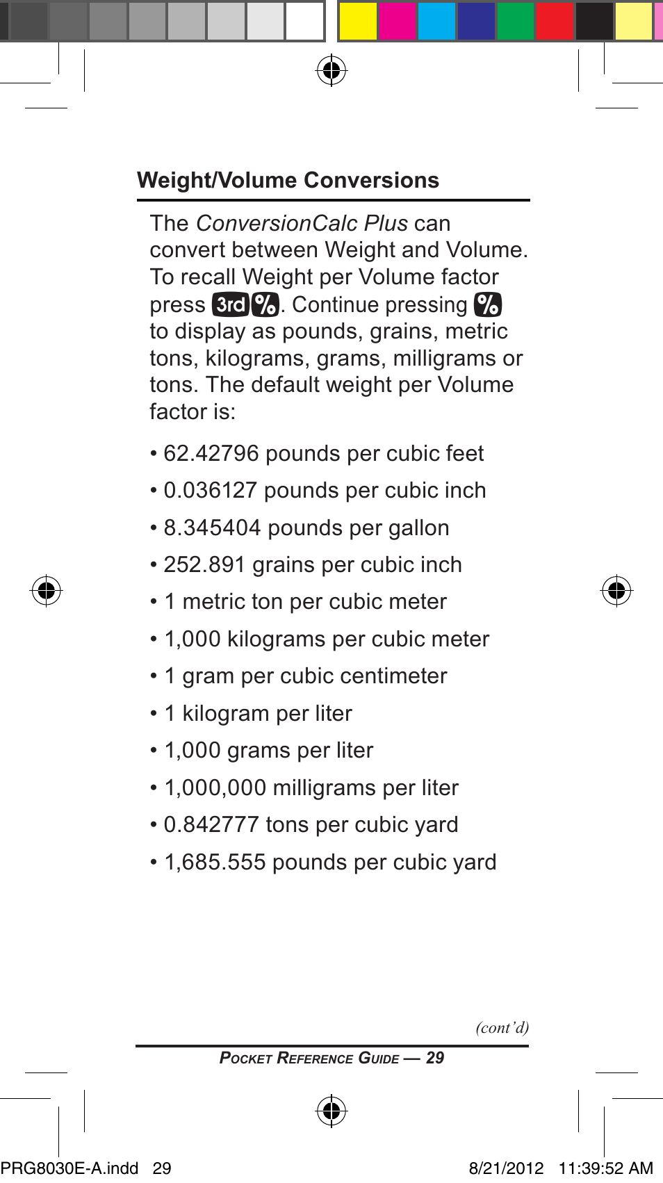 Calculated Industries 8030 User Manual | Page 29 / 44