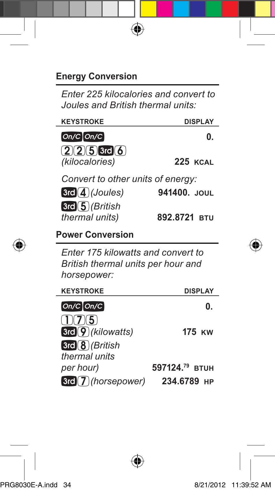 225t6, 175 t9 | Calculated Industries 8030 User Manual | Page 34 / 44