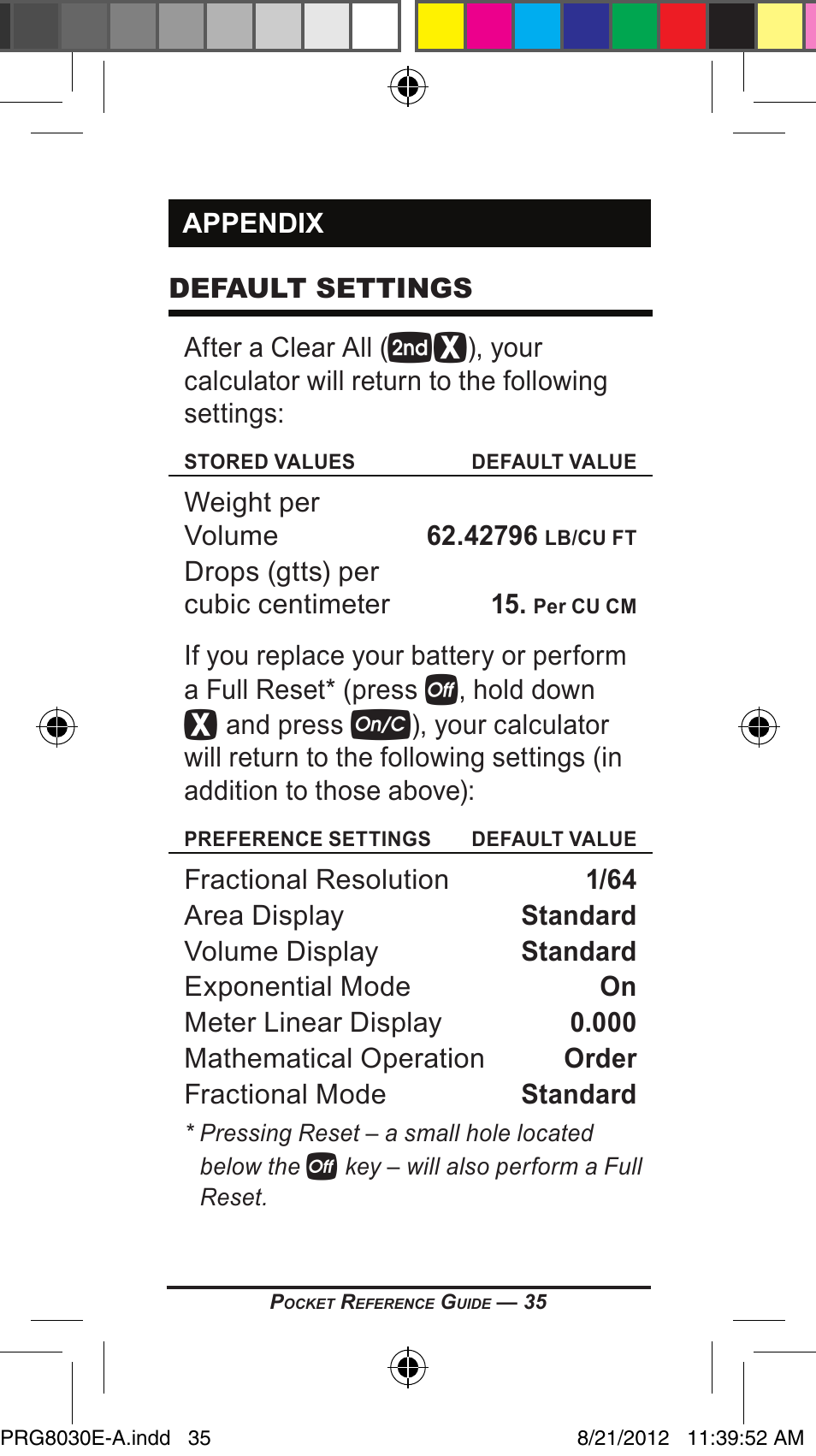 Calculated Industries 8030 User Manual | Page 35 / 44