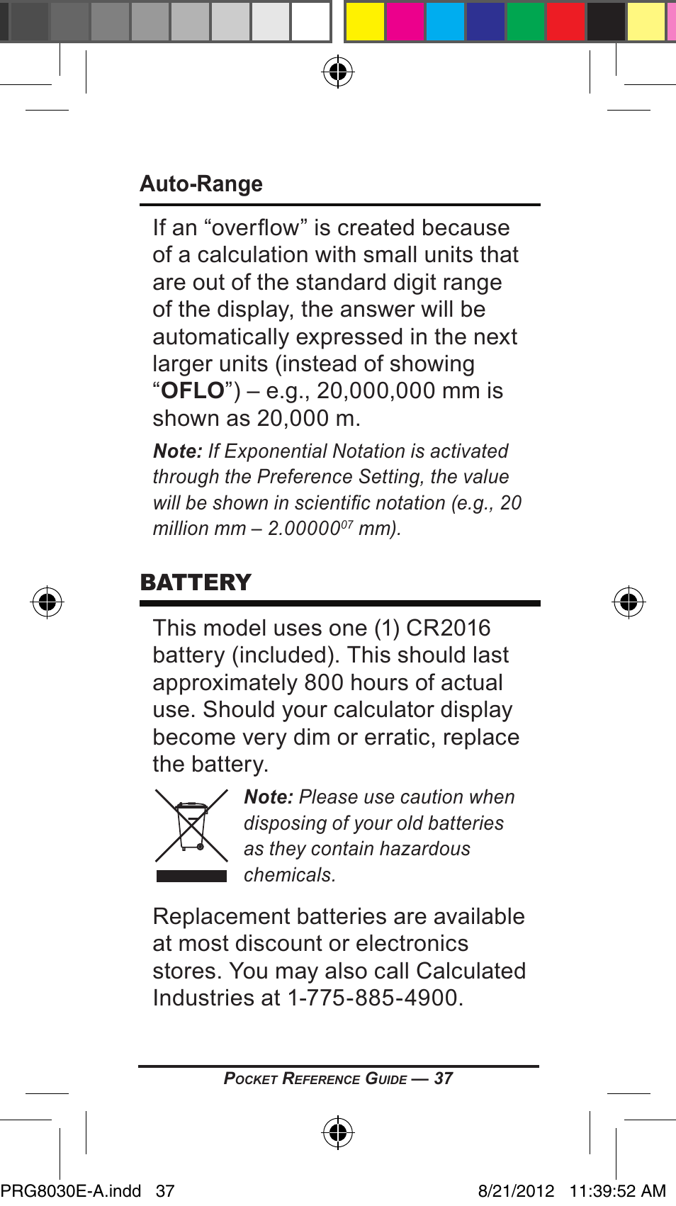 Calculated Industries 8030 User Manual | Page 37 / 44