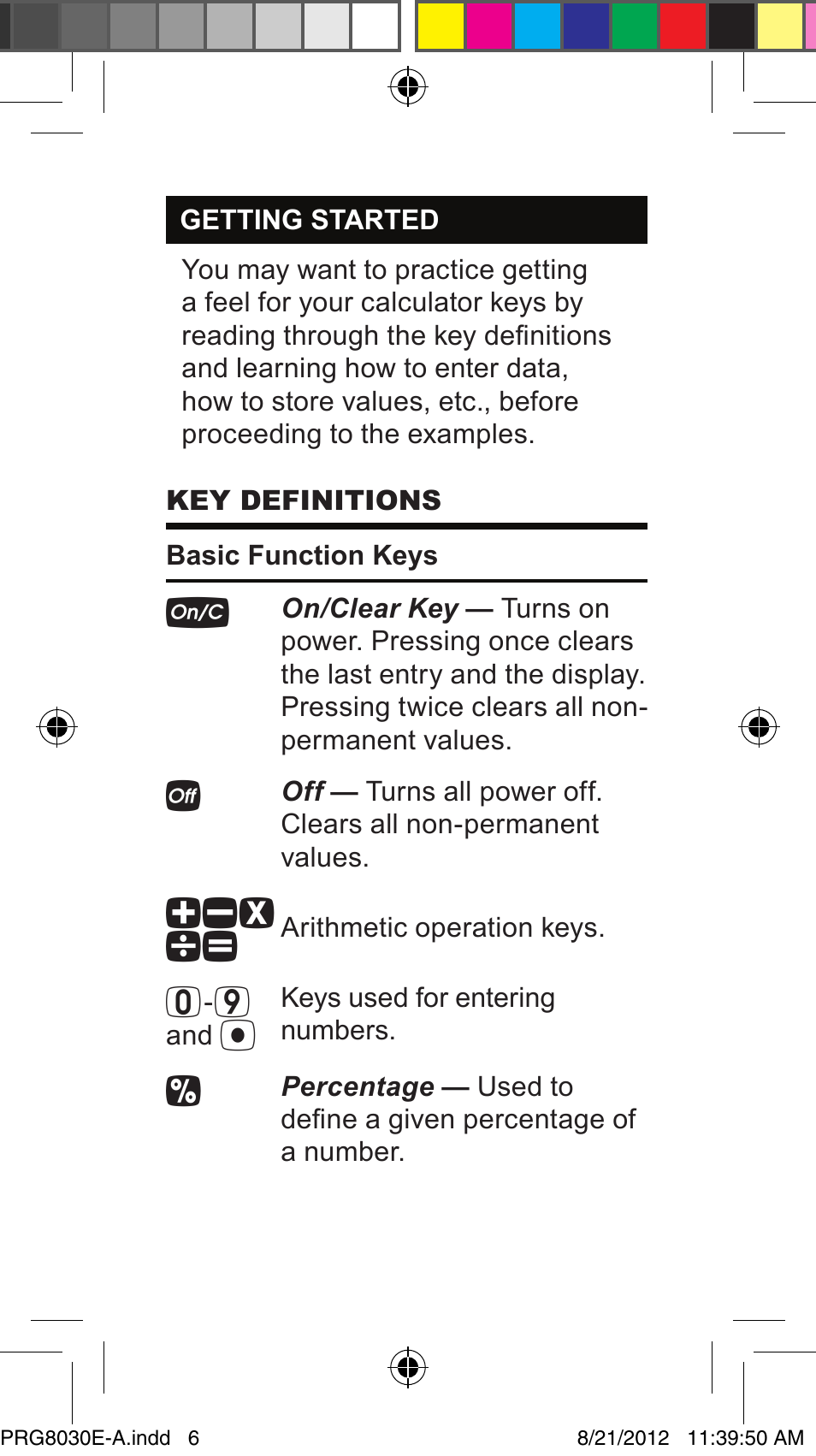 Calculated Industries 8030 User Manual | Page 6 / 44