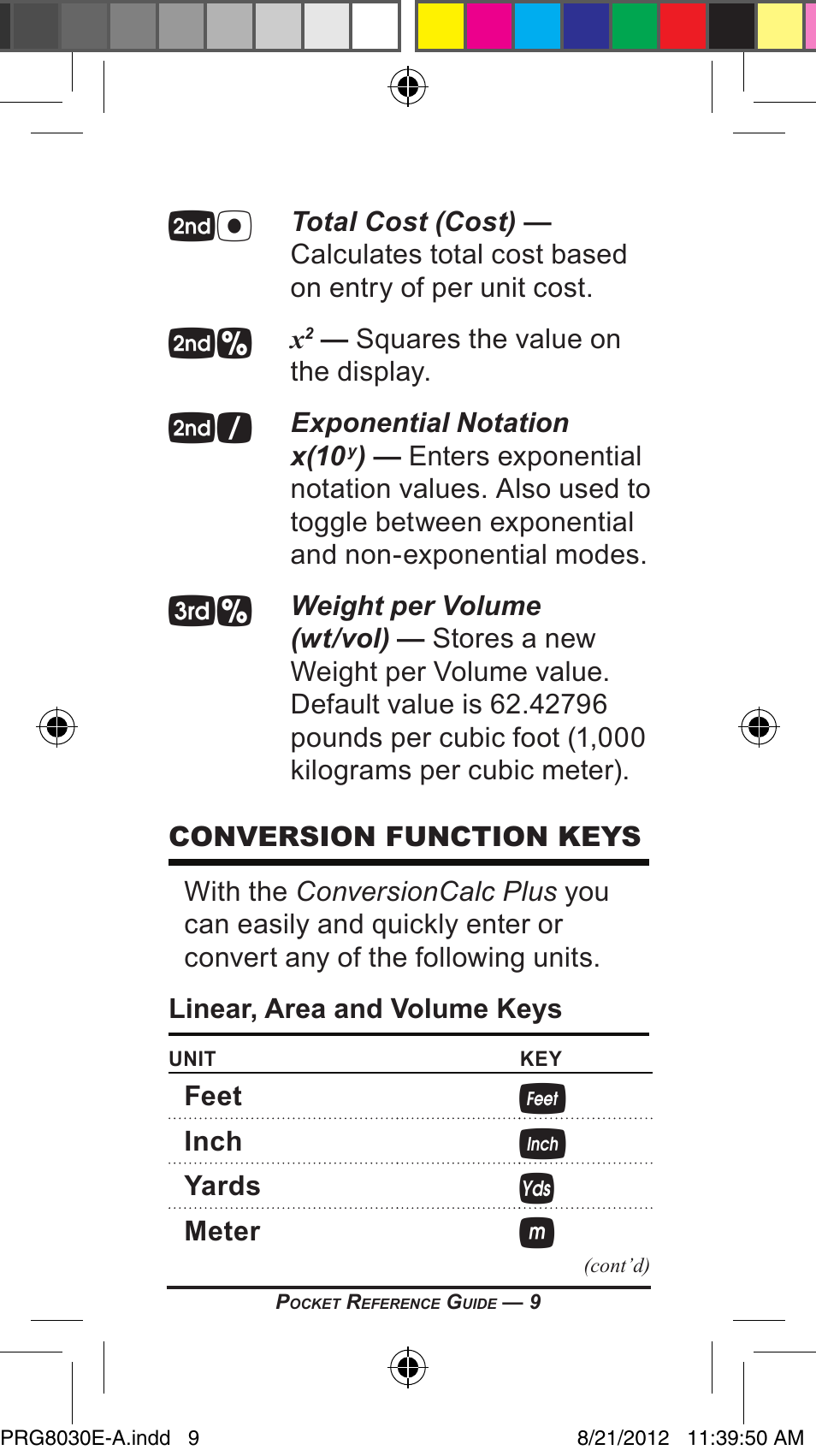 Calculated Industries 8030 User Manual | Page 9 / 44