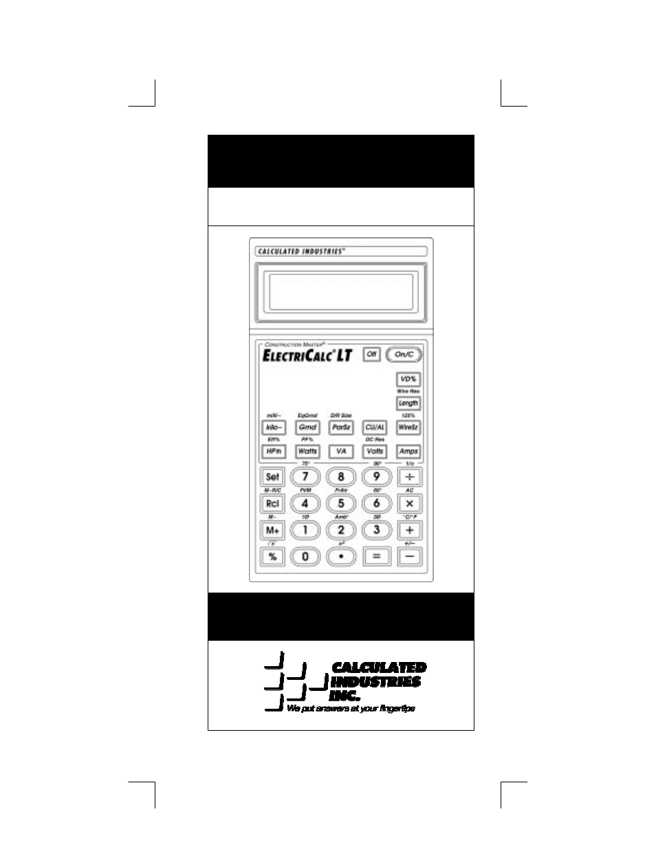 Calculated Industries 5025 User Manual | 48 pages