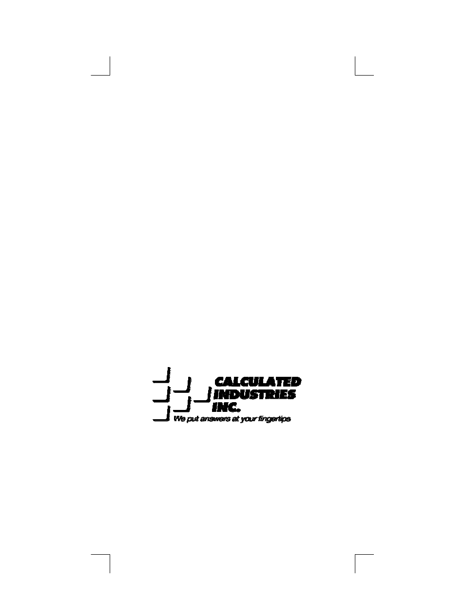 Calculated Industries 5025 User Manual | Page 48 / 48