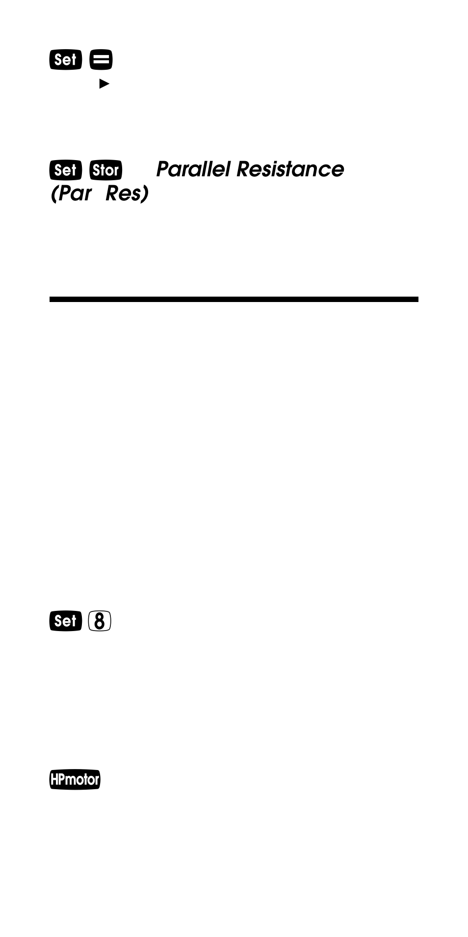 Motor horsepower functions | Calculated Industries 5065 User Manual | Page 12 / 71