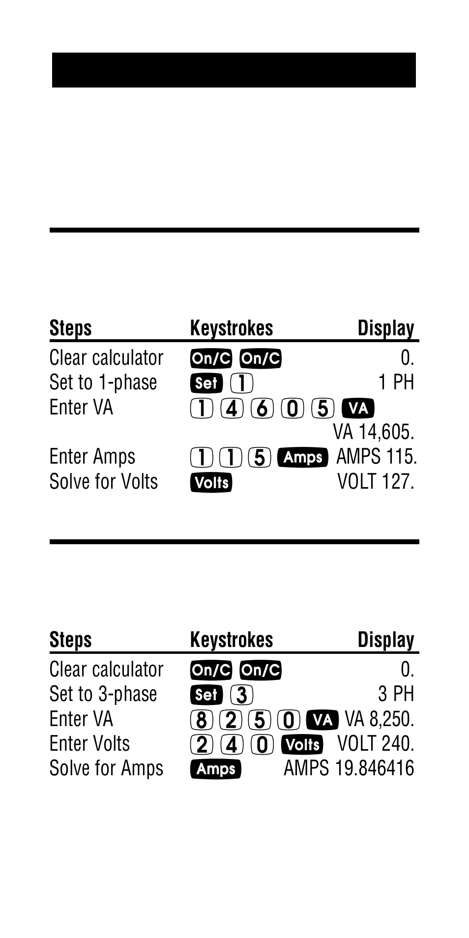 Kirchhoff’s law, Finding voltage, Finding amps | Calculated Industries 5065 User Manual | Page 31 / 71