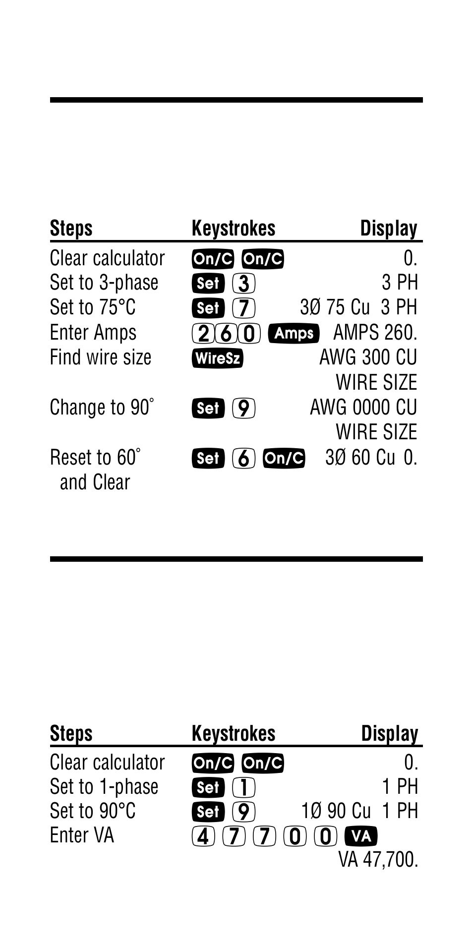 Wire sizing based on ambient temperature | Calculated Industries 5065 User Manual | Page 40 / 71