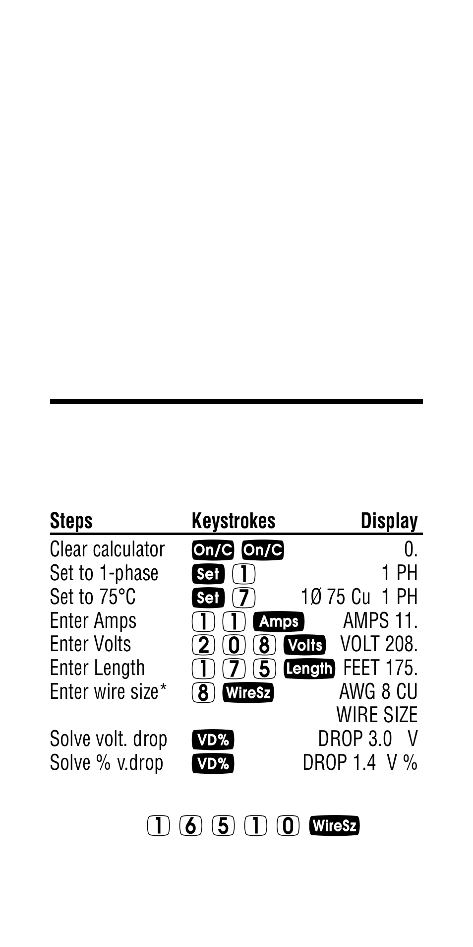 Finding single-phase voltage drop | Calculated Industries 5065 User Manual | Page 47 / 71