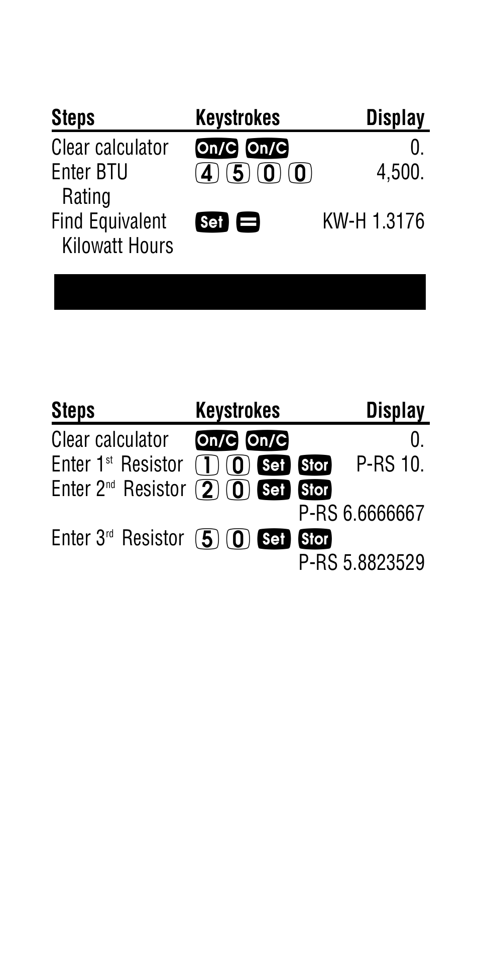 Parallel resistance | Calculated Industries 5065 User Manual | Page 62 / 71