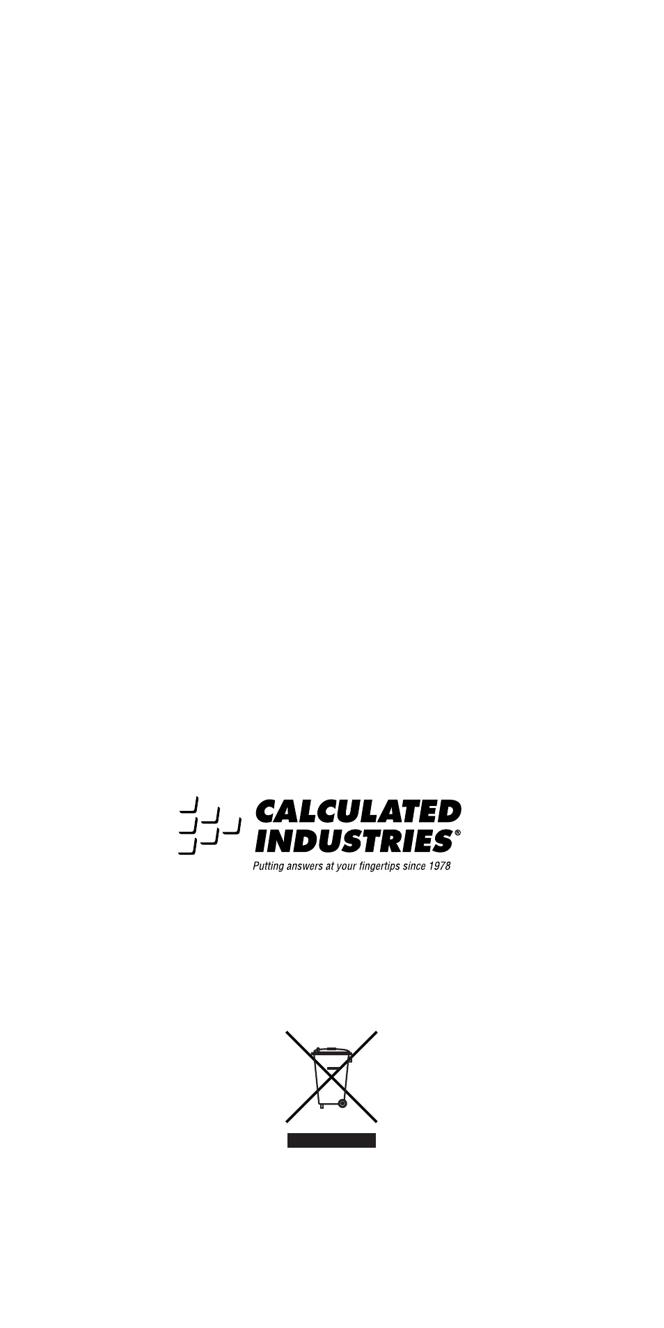 Calculated Industries 5065 User Manual | Page 71 / 71