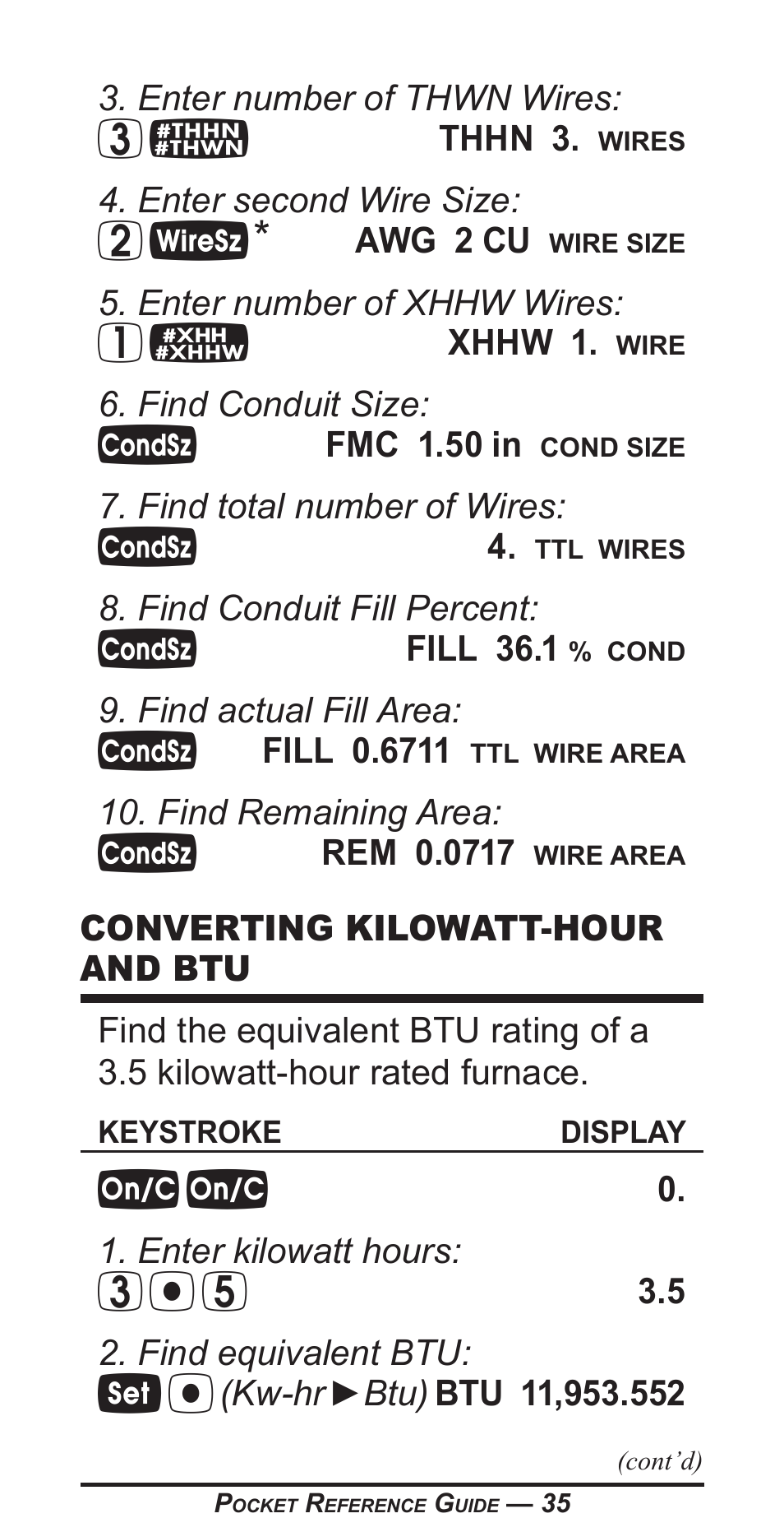 Calculated Industries 5070-A Pocket Reference Guide User Manual | Page 36 / 45