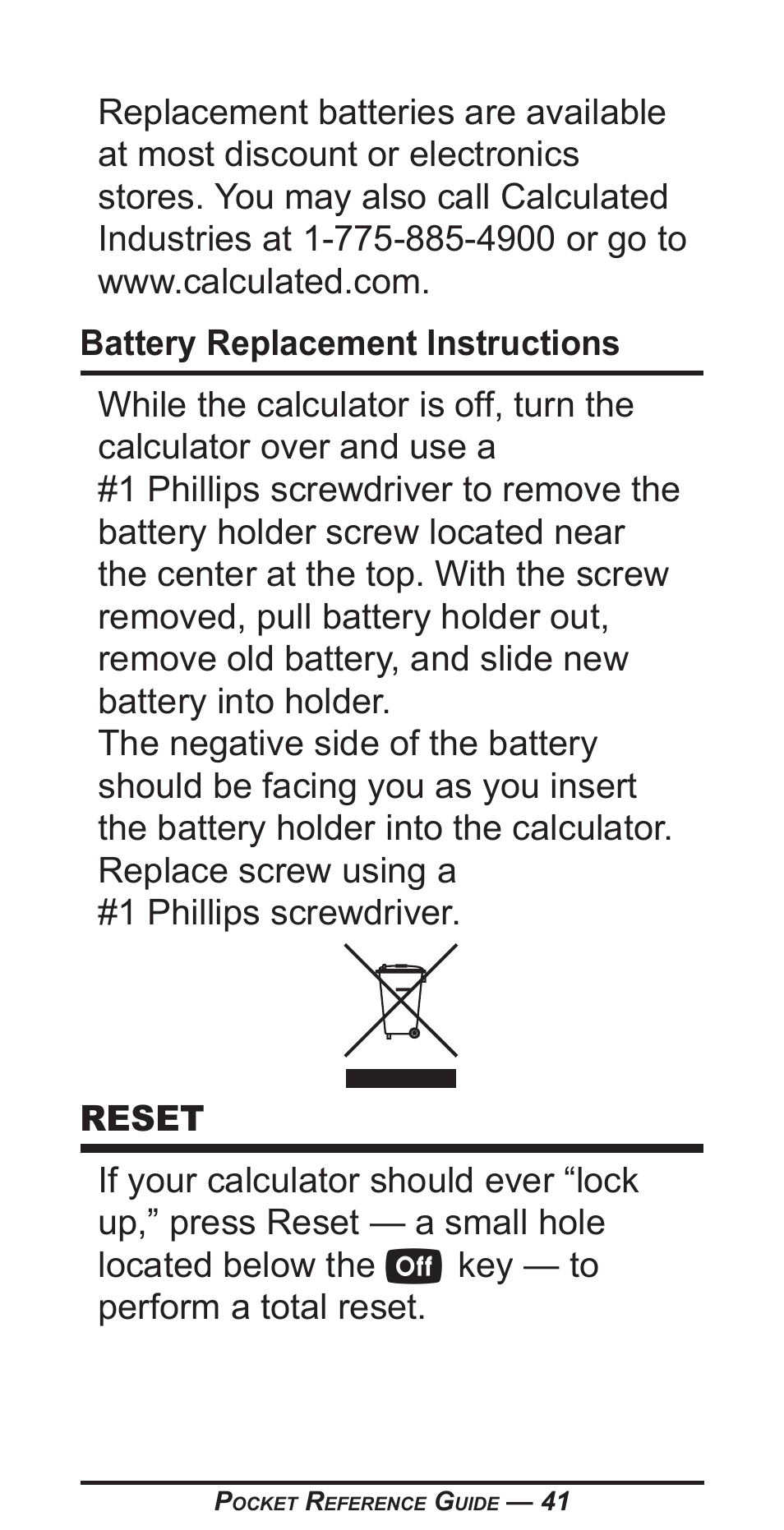 Calculated Industries 5070-A Pocket Reference Guide User Manual | Page 42 / 45