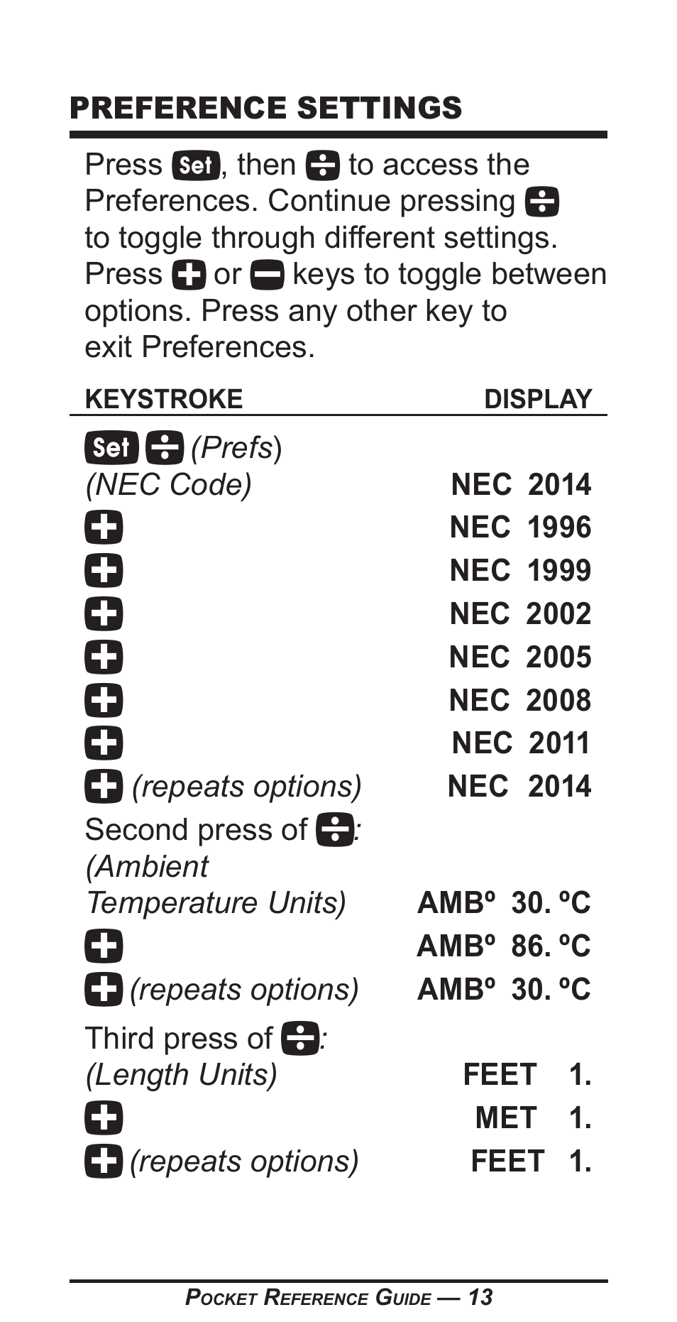 Calculated Industries 5070-B Pocket Reference Guide User Manual | Page 14 / 46