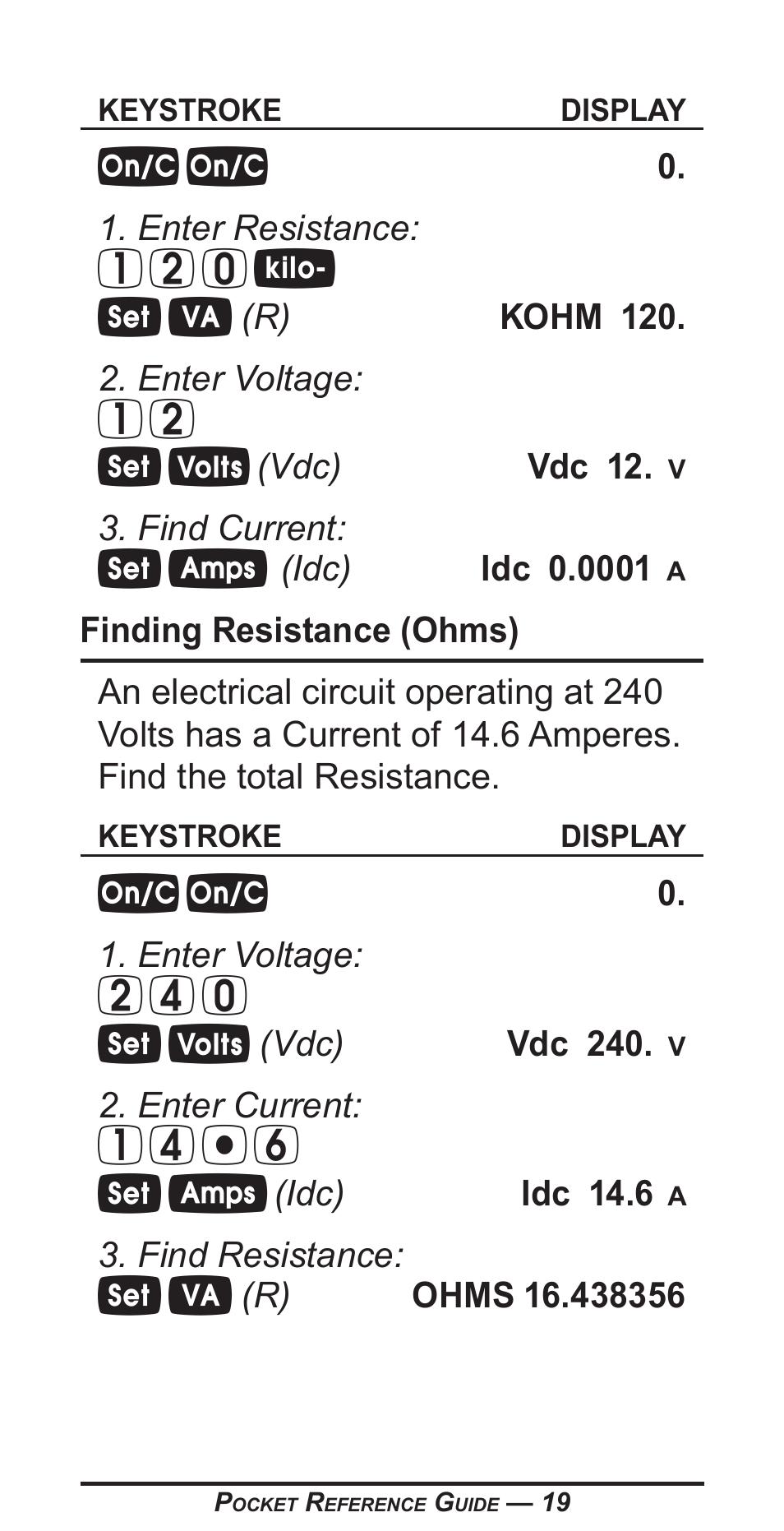 Calculated Industries 5070-B Pocket Reference Guide User Manual | Page 20 / 46