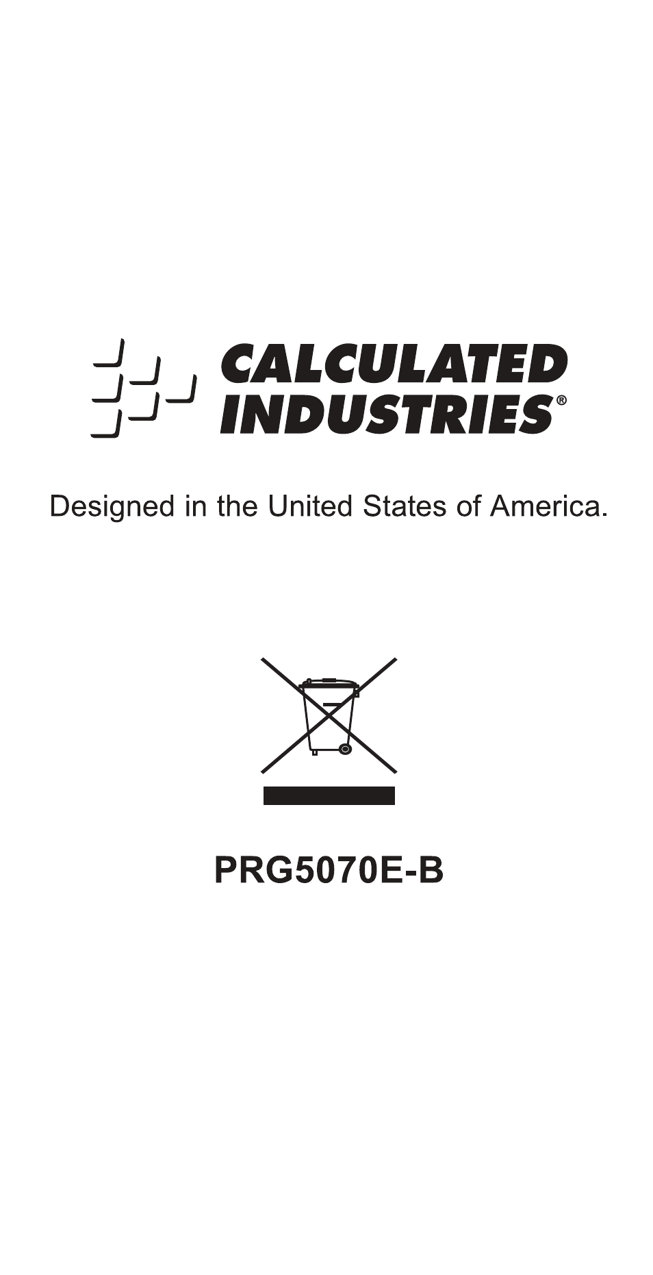 Calculated Industries 5070-B Pocket Reference Guide User Manual | Page 46 / 46