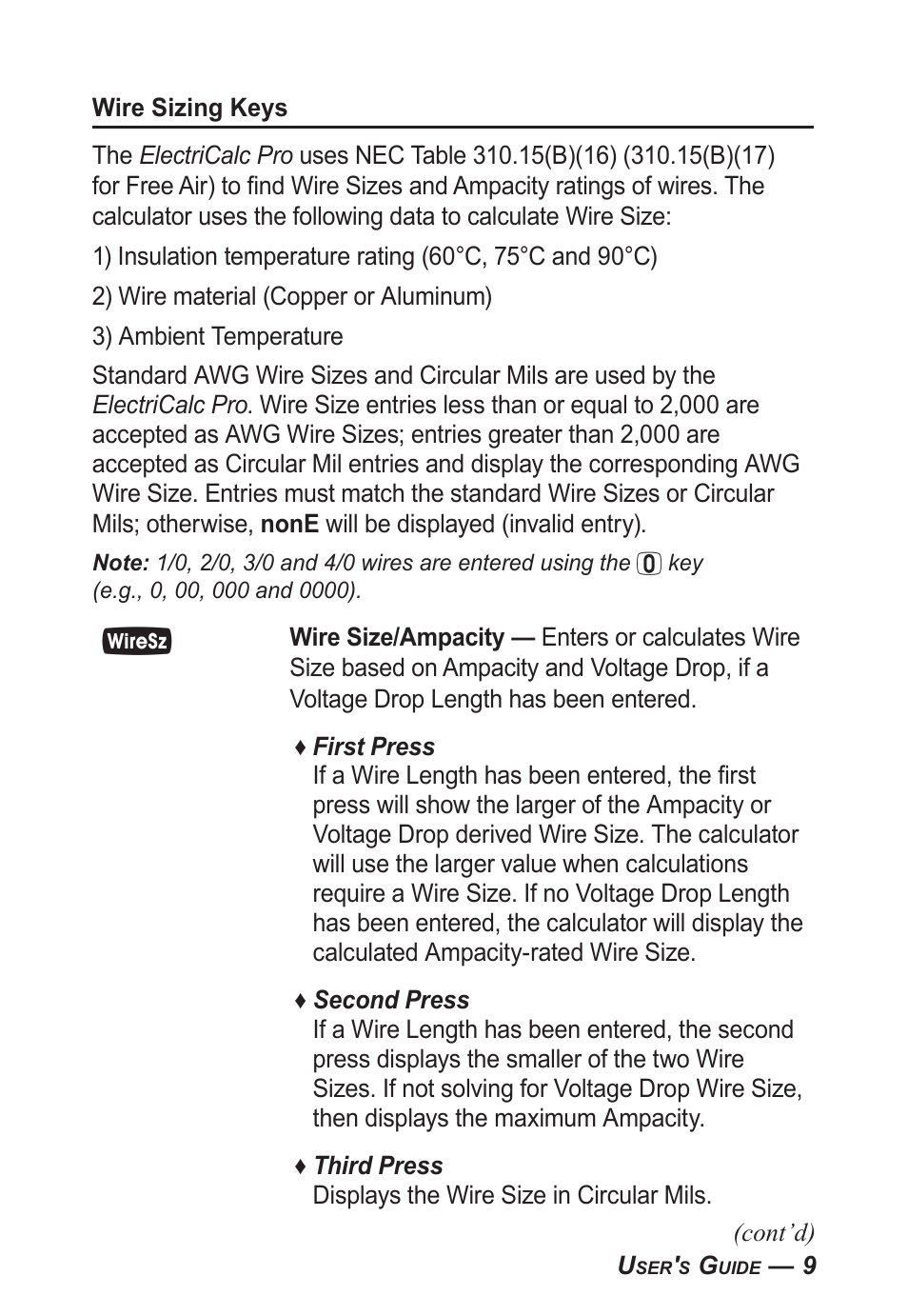 Calculated Industries 5070-A User Guide User Manual | Page 10 / 66