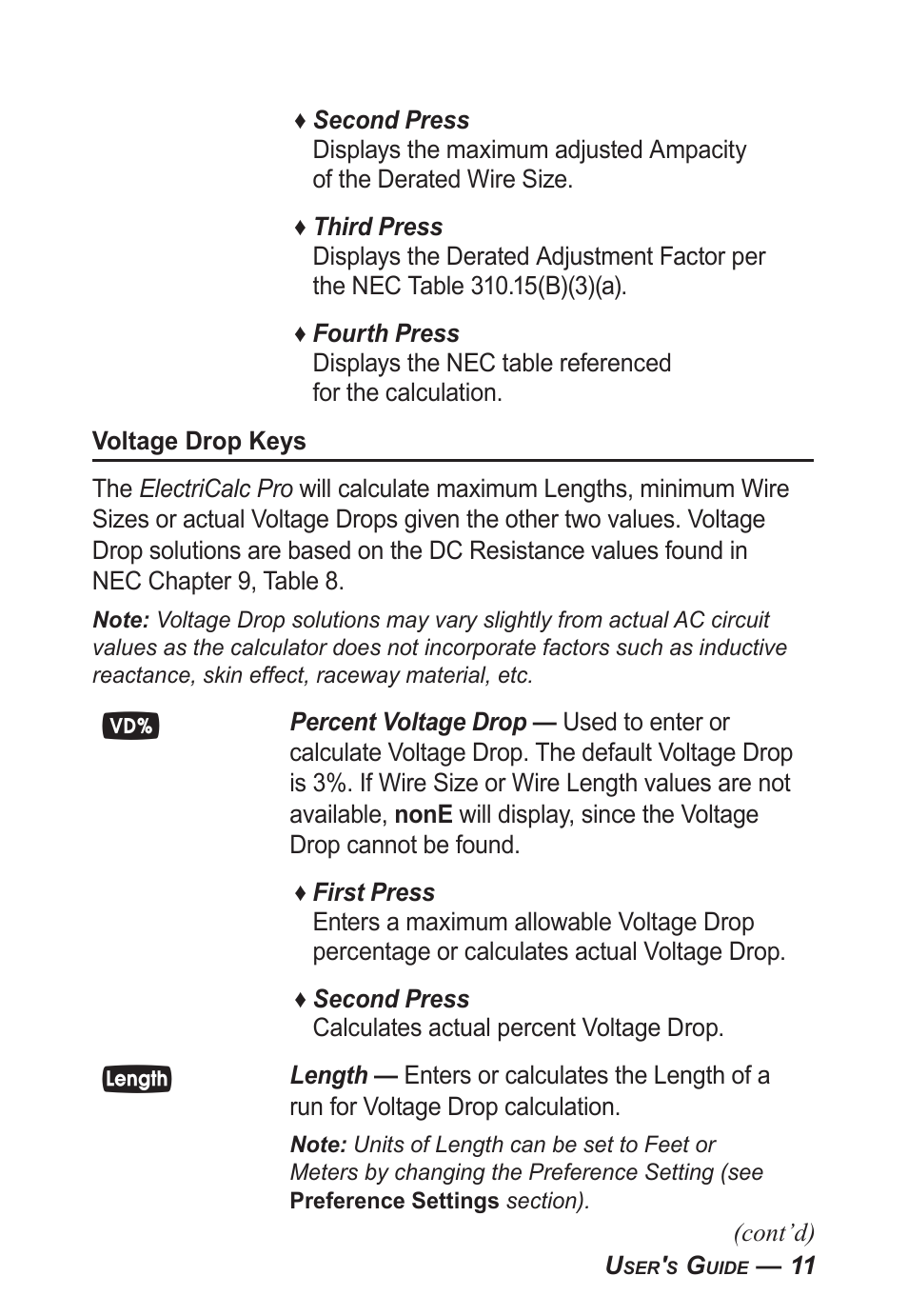 Calculated Industries 5070-A User Guide User Manual | Page 12 / 66