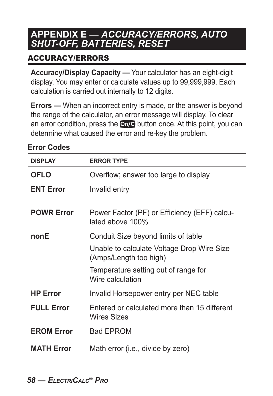 Calculated Industries 5070-A User Guide User Manual | Page 59 / 66