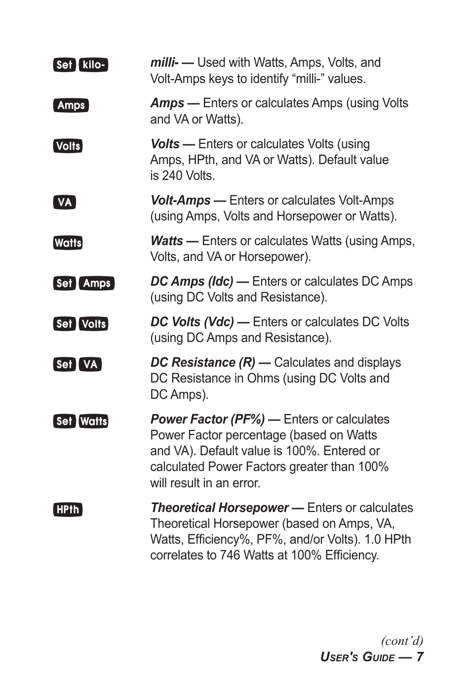 Calculated Industries 5070-A User Guide User Manual | Page 8 / 66