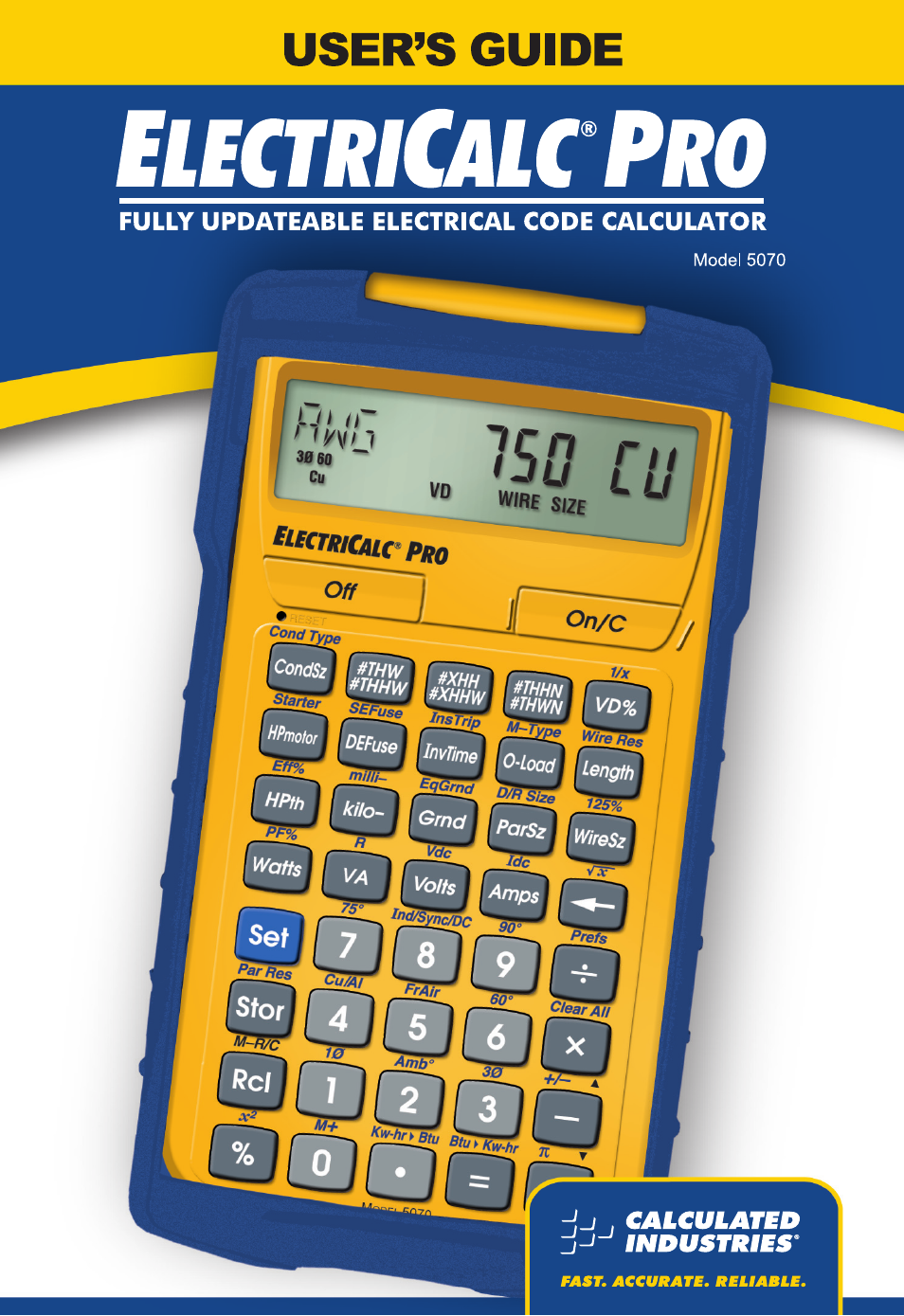 Calculated Industries 5070-B User Guide User Manual | 66 pages