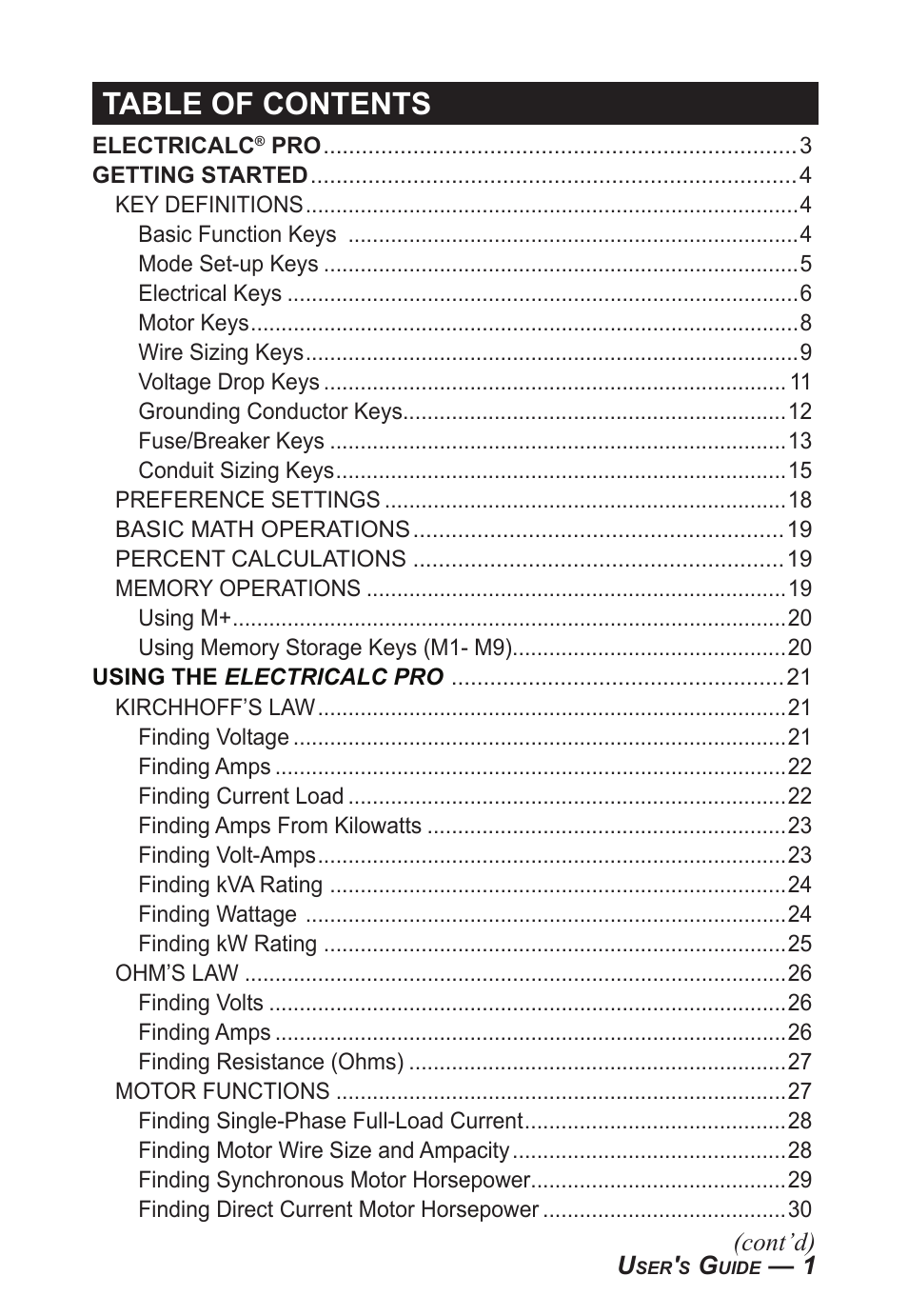 Calculated Industries 5070-B User Guide User Manual | Page 2 / 66