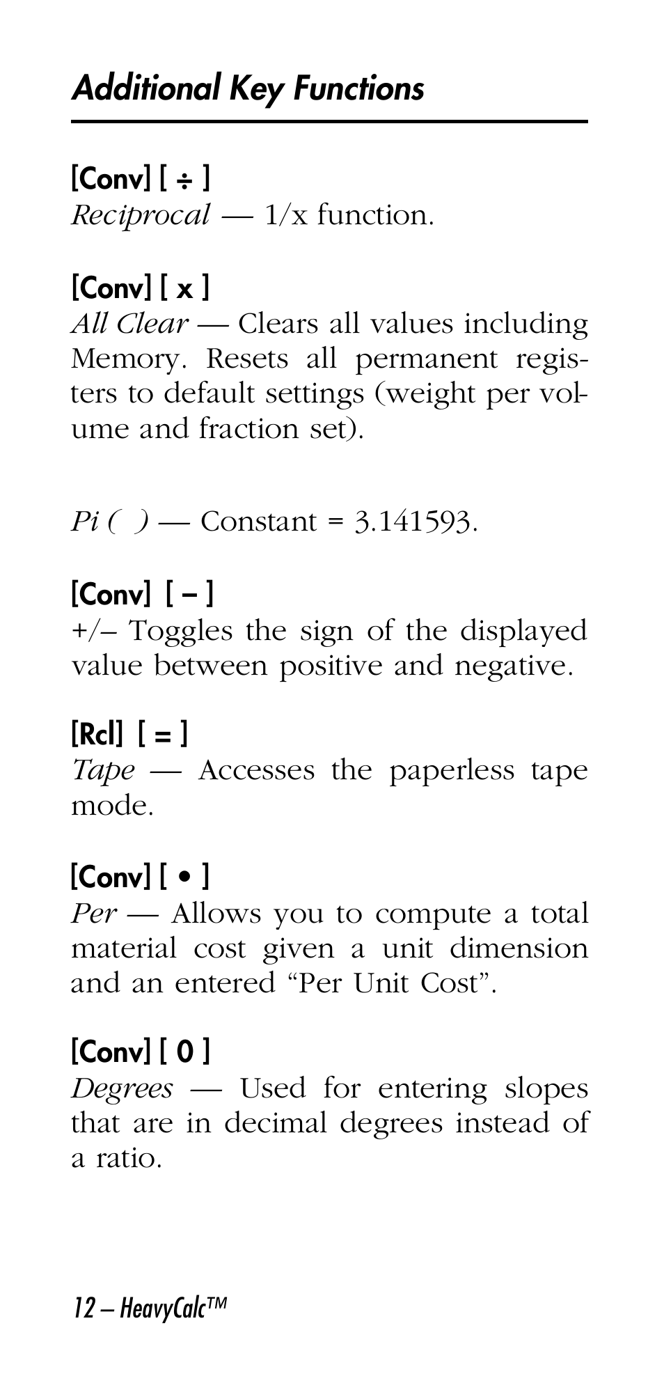 Calculated Industries 4315 User Manual | Page 12 / 56