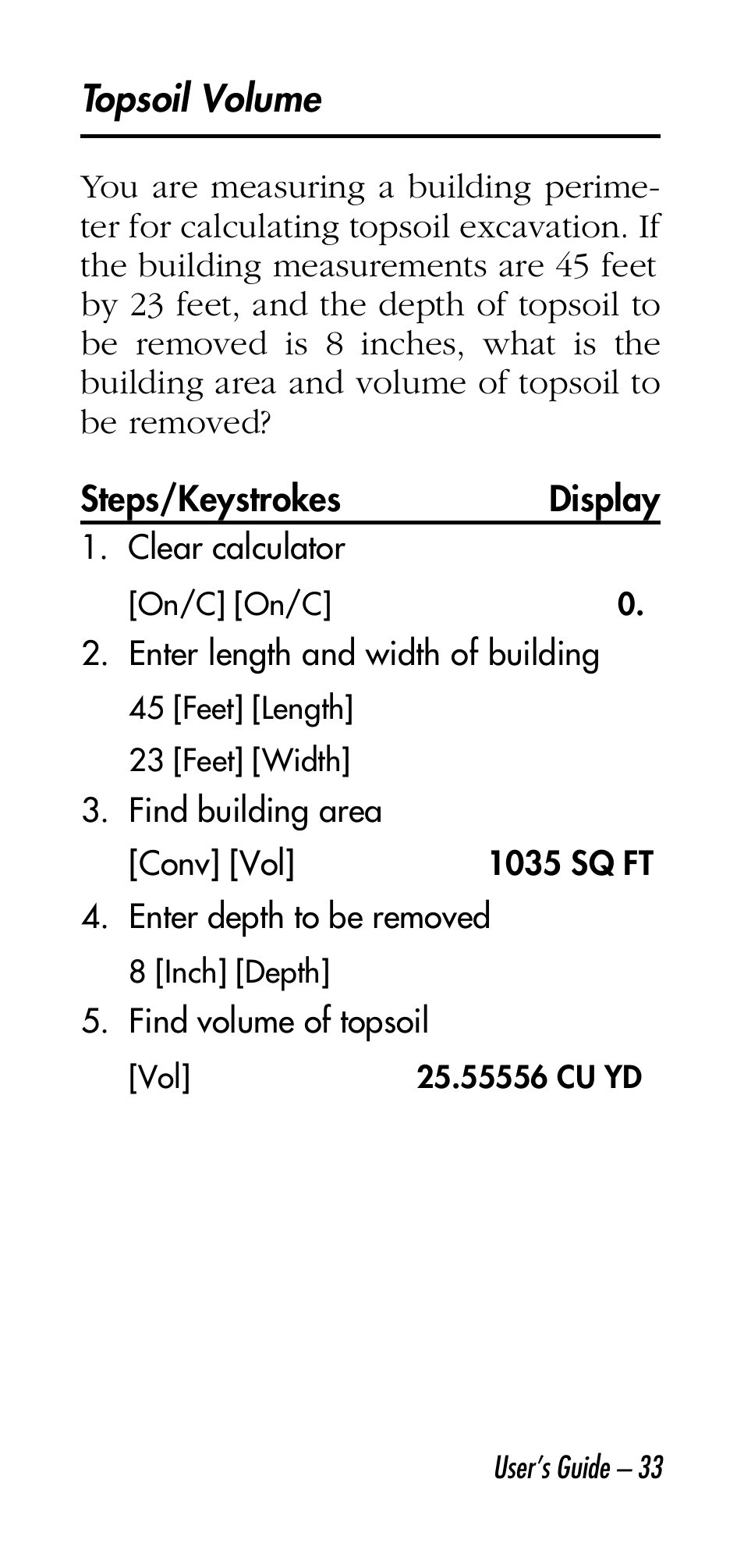 Calculated Industries 4315 User Manual | Page 33 / 56