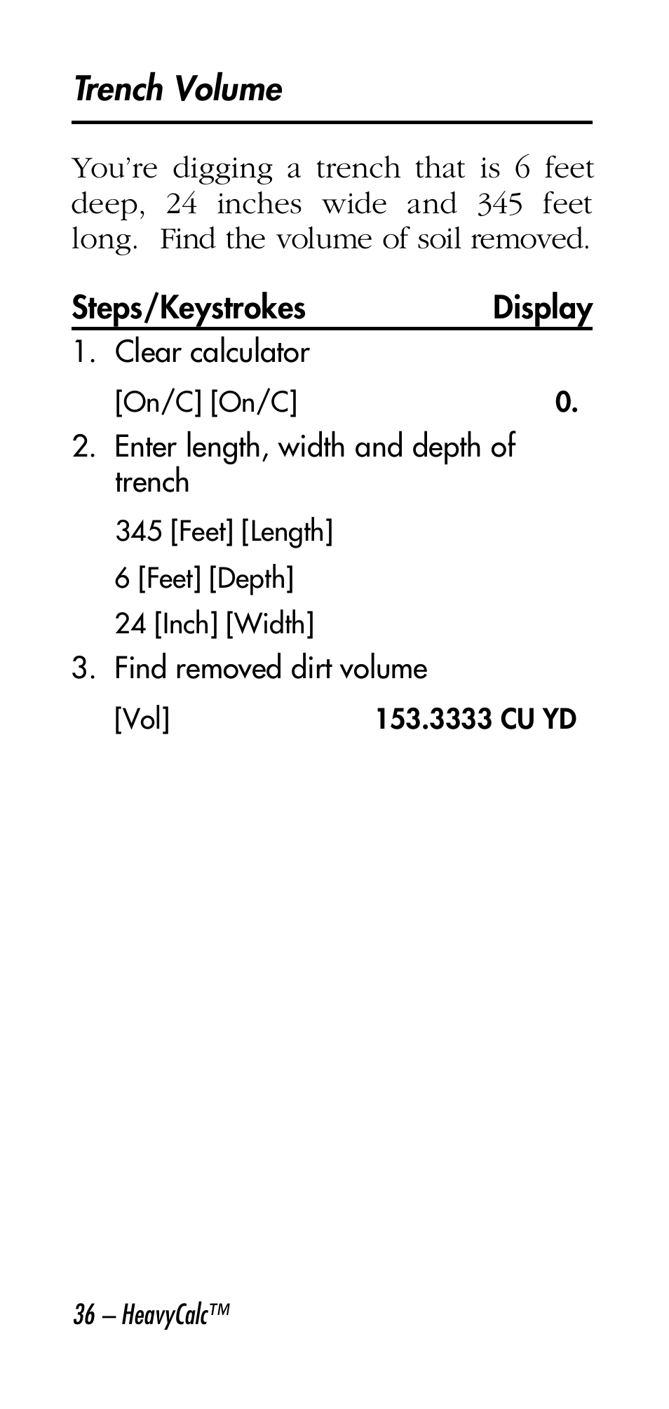 Calculated Industries 4315 User Manual | Page 36 / 56