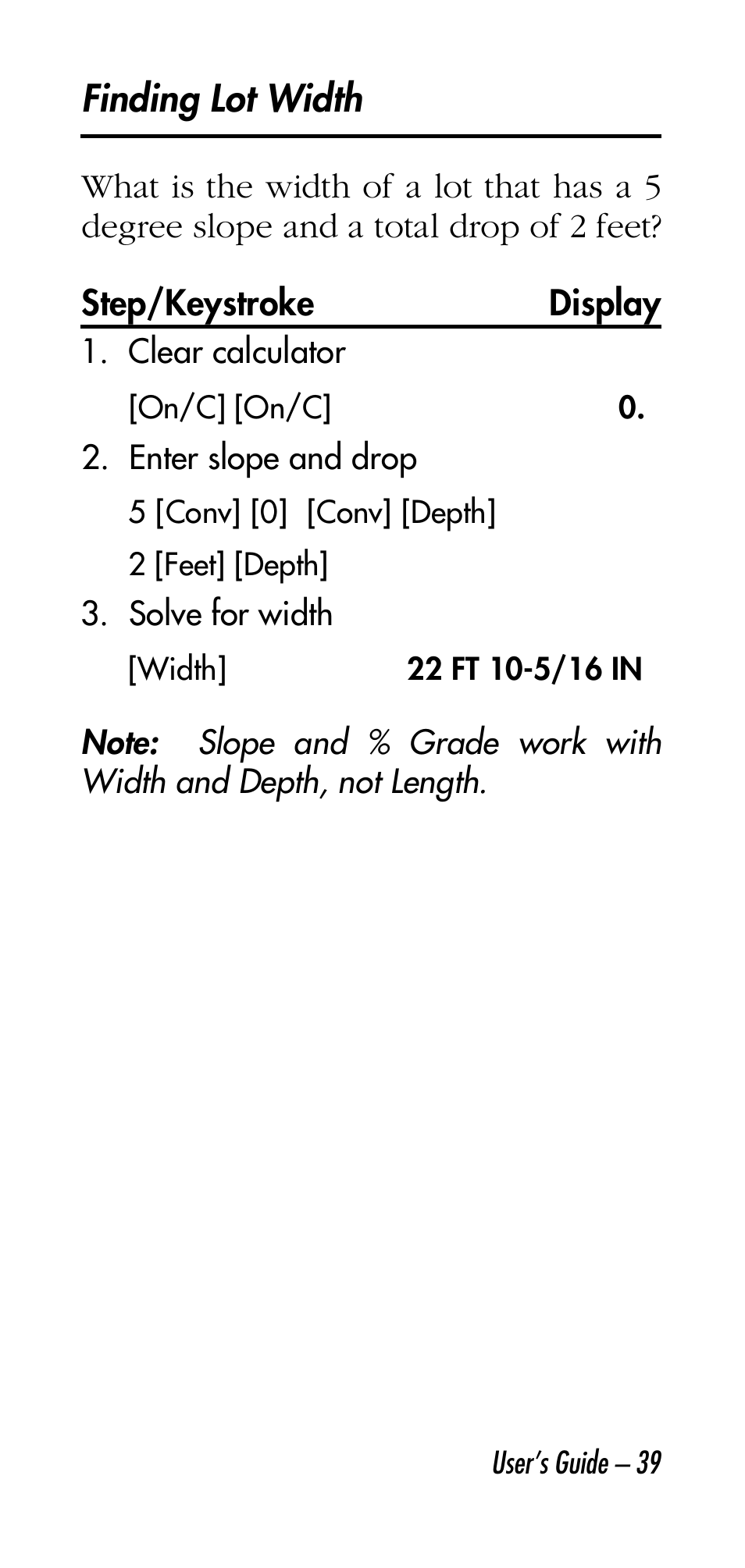 Calculated Industries 4315 User Manual | Page 39 / 56