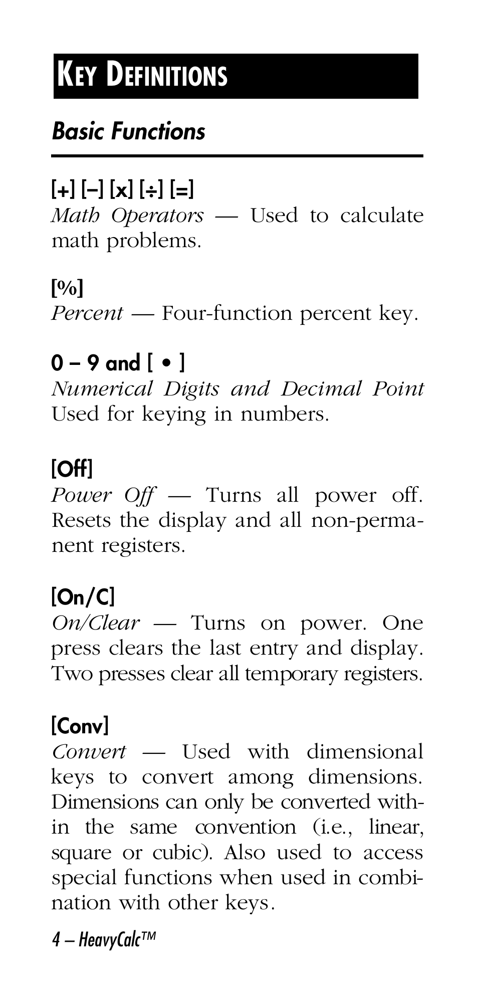 Calculated Industries 4315 User Manual | Page 4 / 56