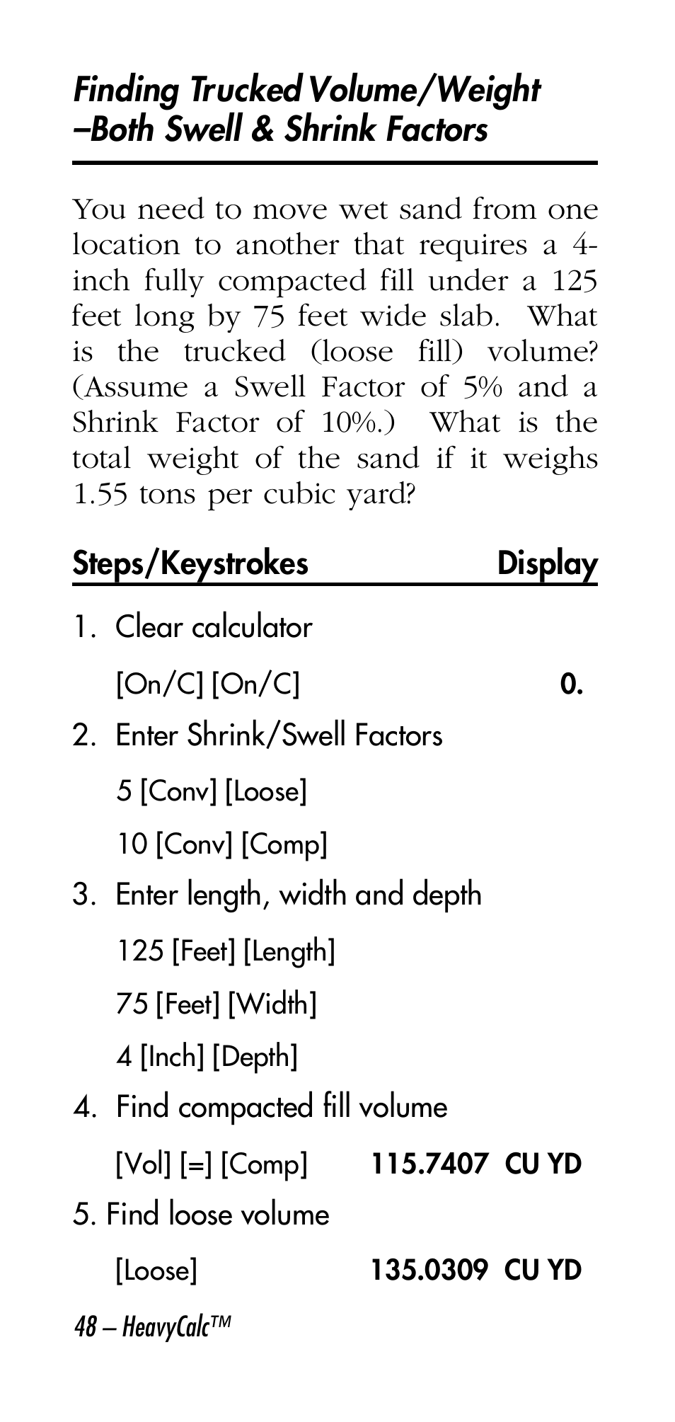 Calculated Industries 4315 User Manual | Page 48 / 56