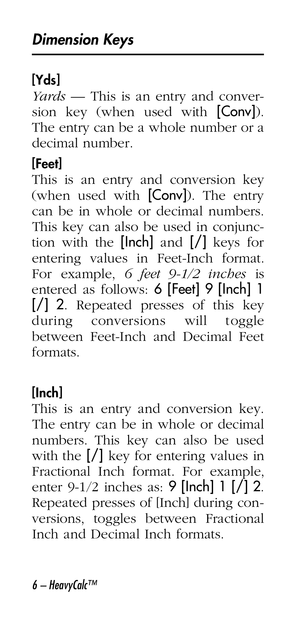 Calculated Industries 4315 User Manual | Page 6 / 56