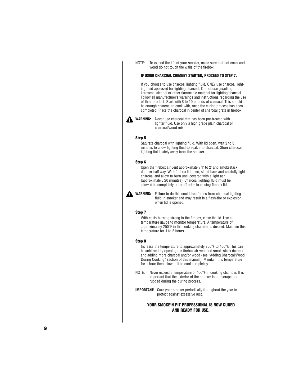 Brinkmann SMOKE 'N PIT User Manual | Page 10 / 20