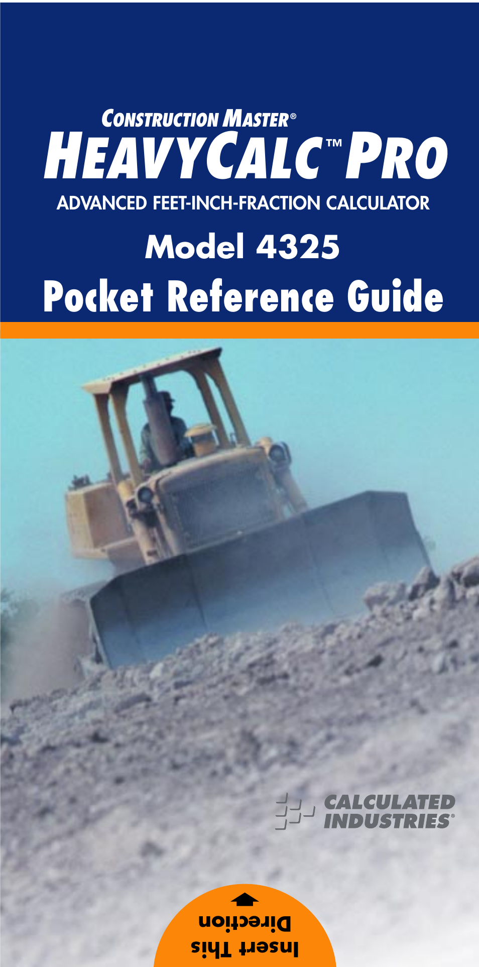 Calculated Industries 4325 User Manual | 53 pages