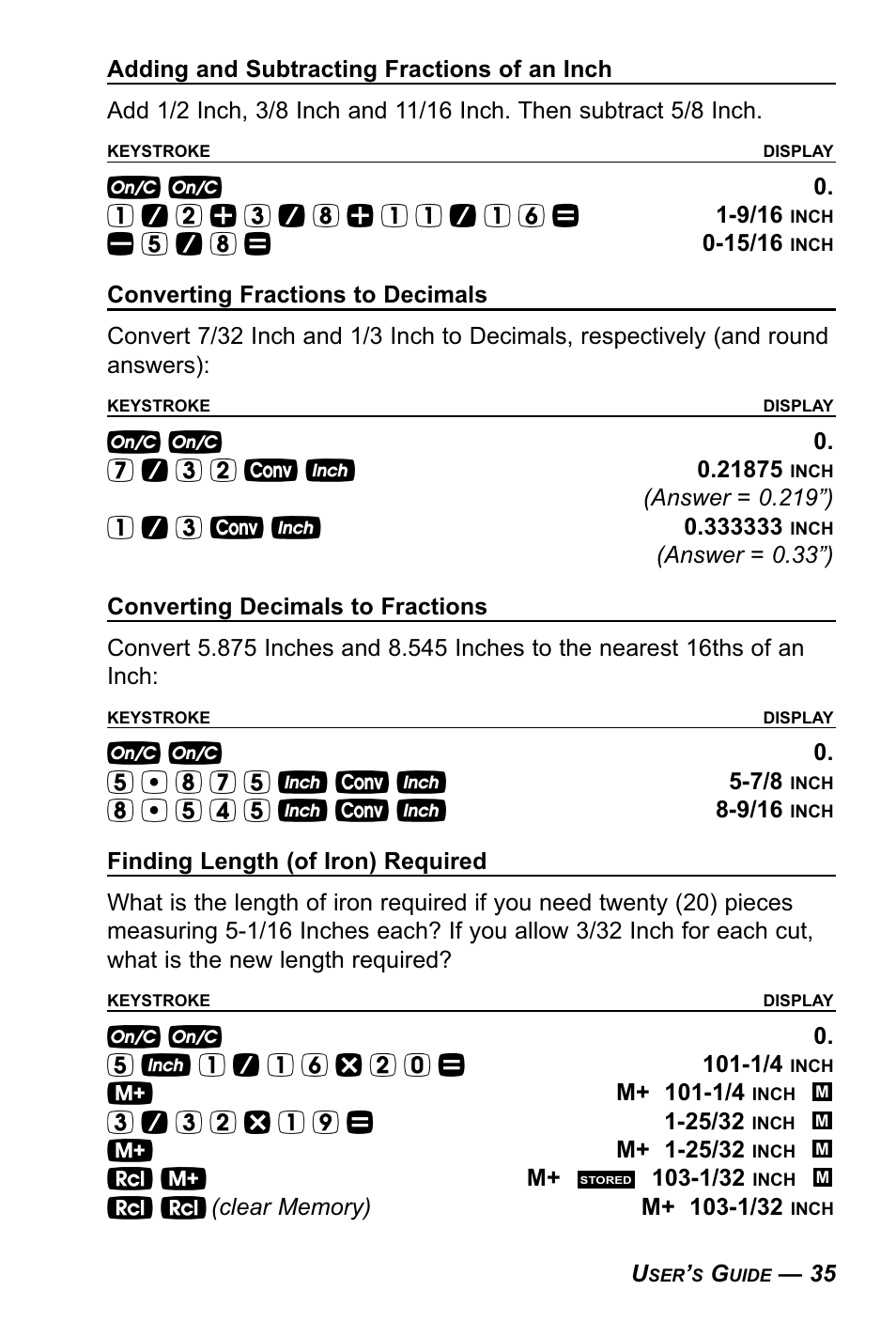 Calculated Industries 4090 User Manual | Page 36 / 123