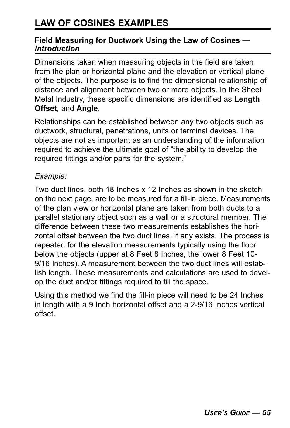 Law of cosines examples | Calculated Industries 4090 User Manual | Page 56 / 123