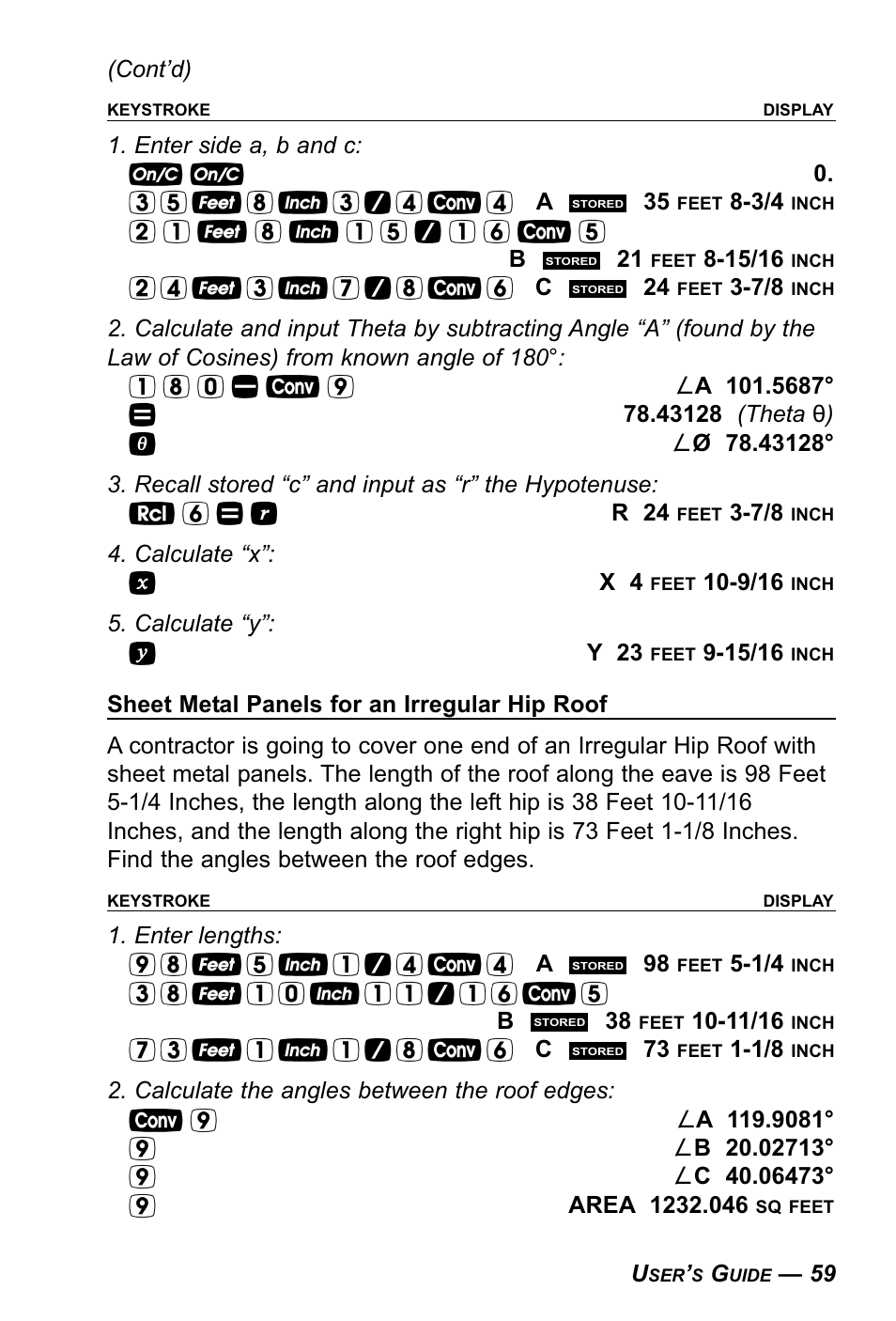 Calculated Industries 4090 User Manual | Page 60 / 123