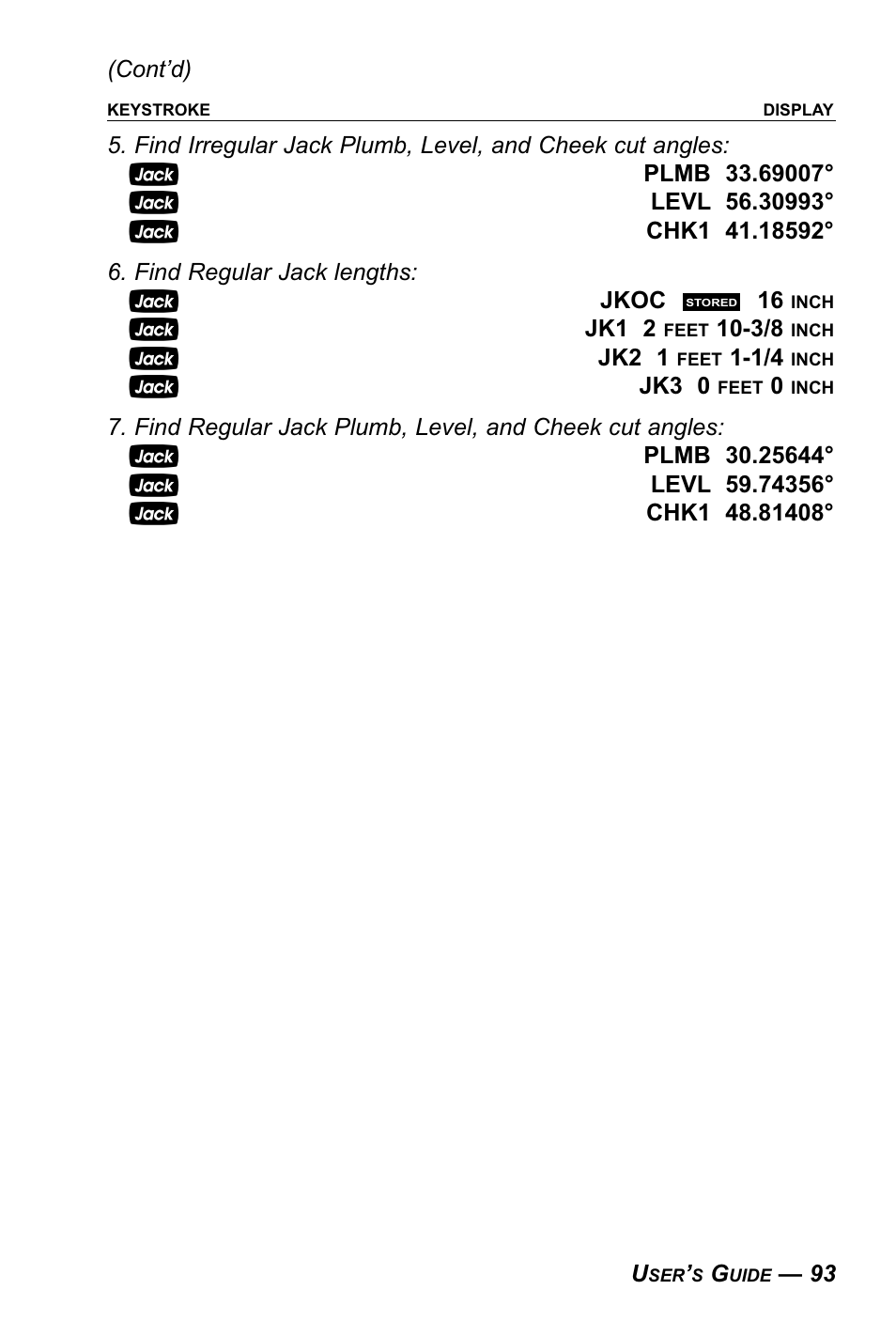 Calculated Industries 4090 User Manual | Page 94 / 123