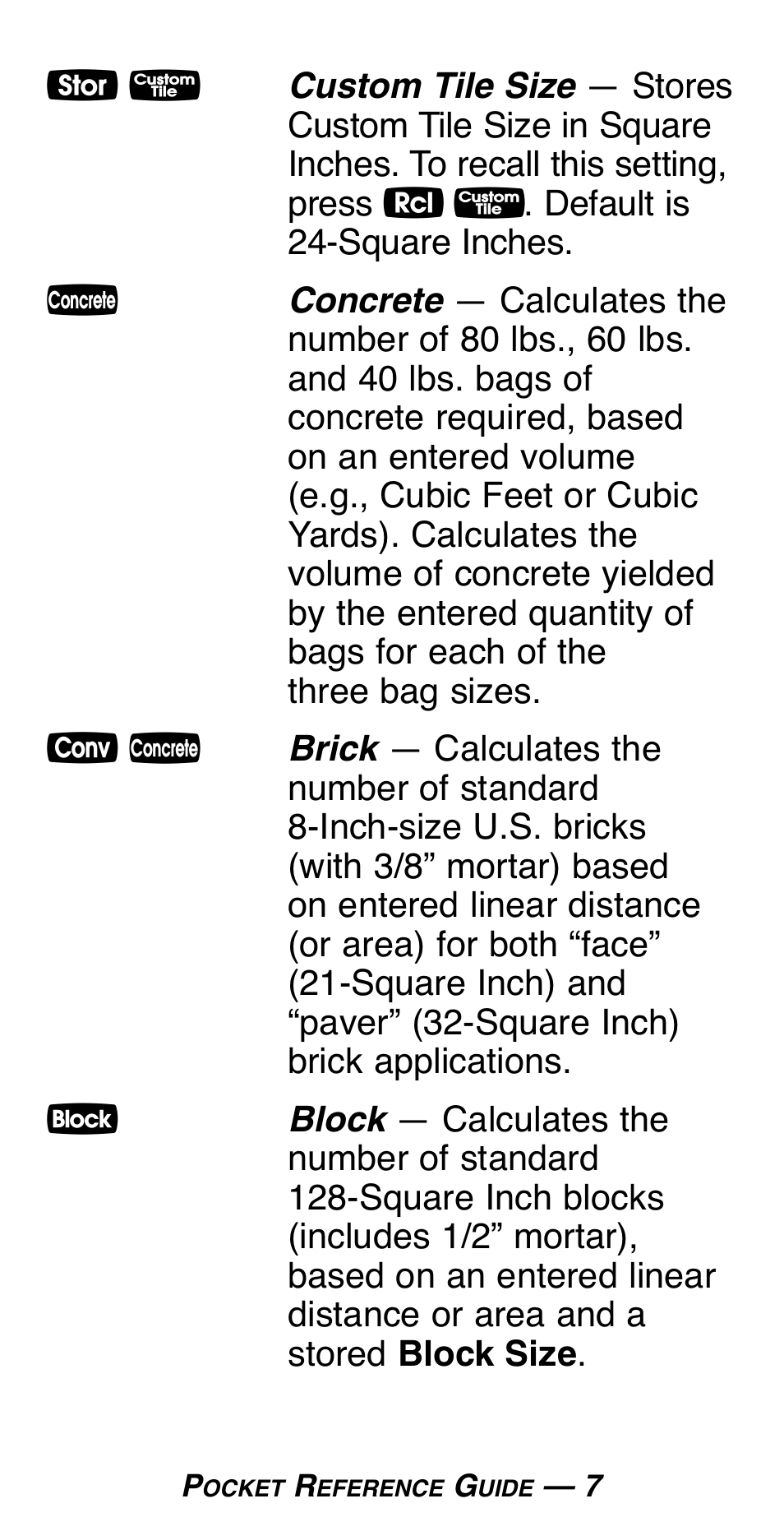 Calculated Industries 4019 User Manual | Page 11 / 40