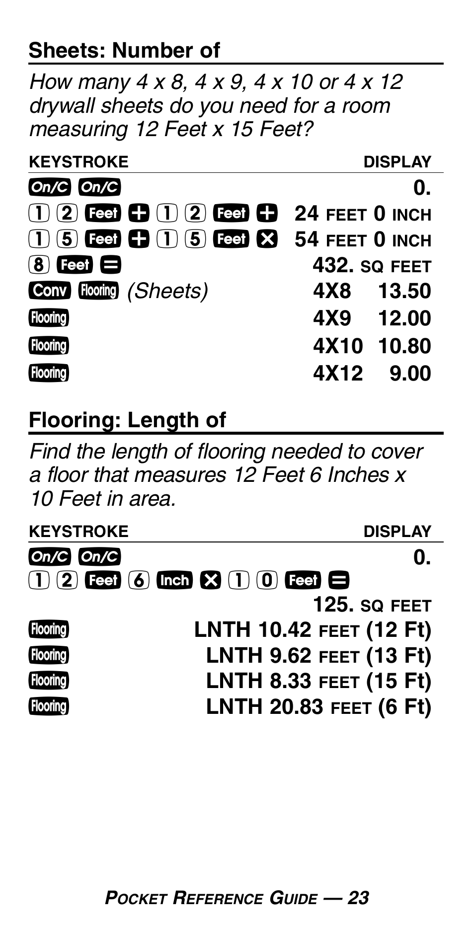 Calculated Industries 4019 User Manual | Page 27 / 40