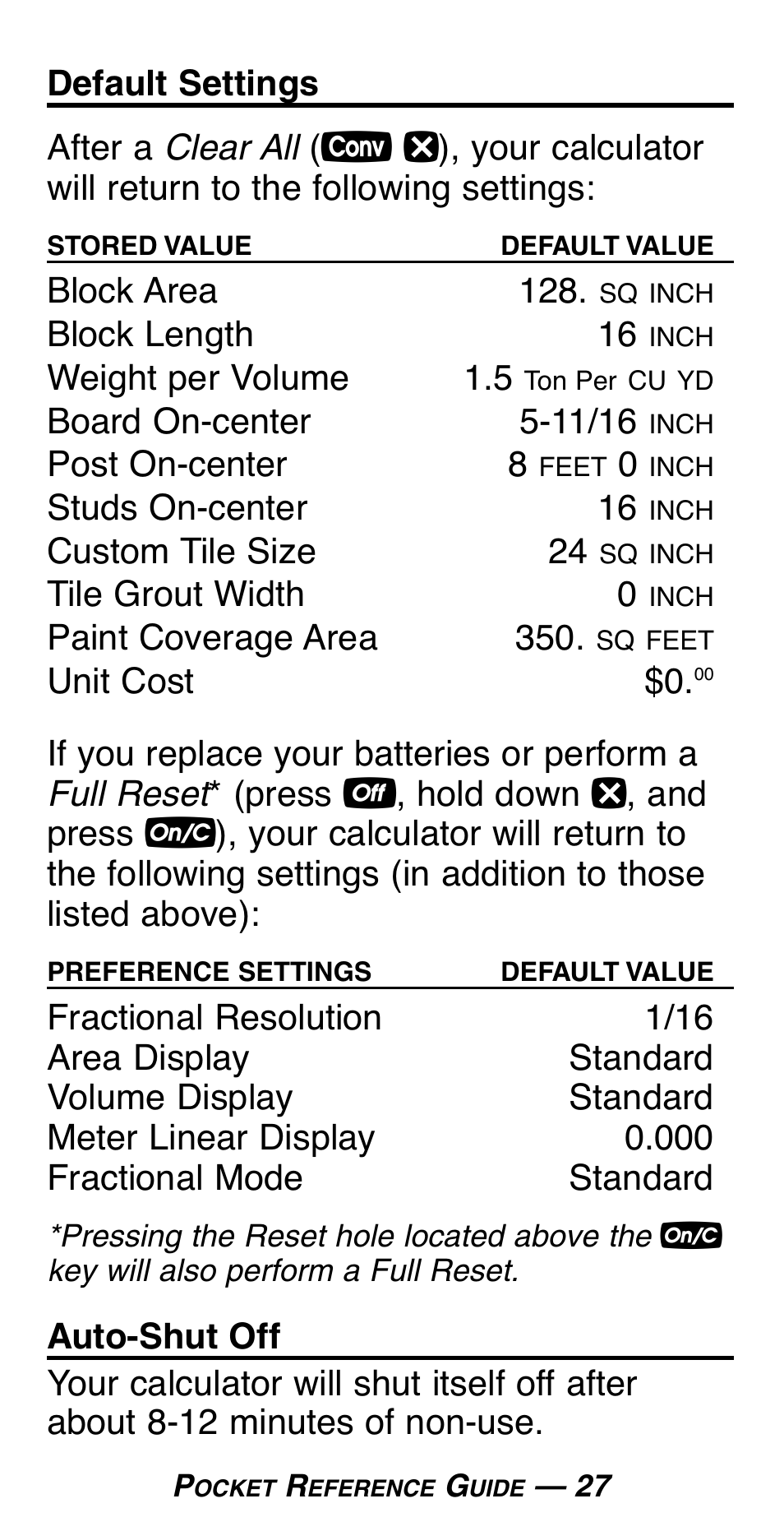 Calculated Industries 4019 User Manual | Page 31 / 40