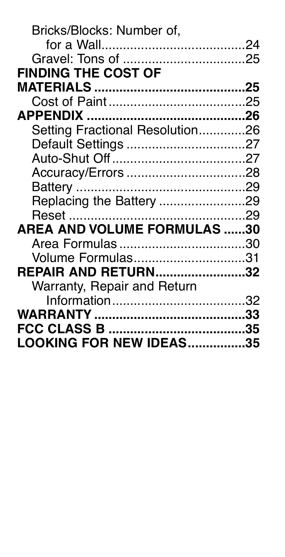 Calculated Industries 4019 User Manual | Page 4 / 40