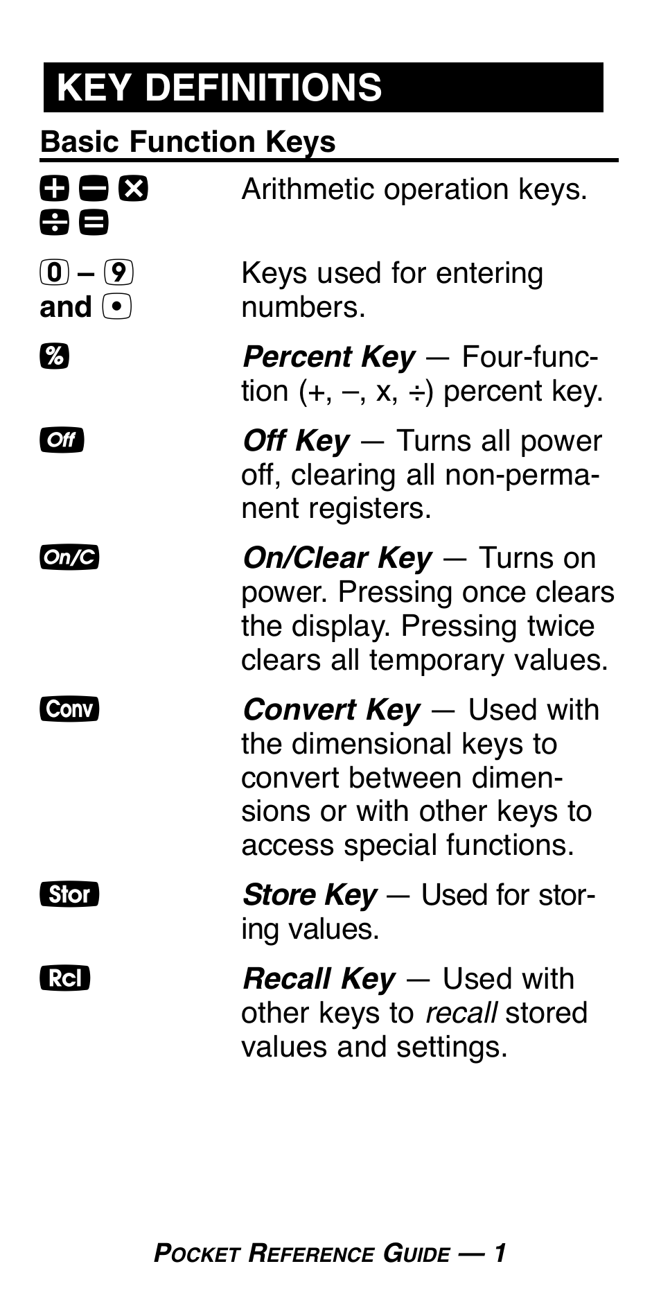 Key definitions | Calculated Industries 4019 User Manual | Page 5 / 40