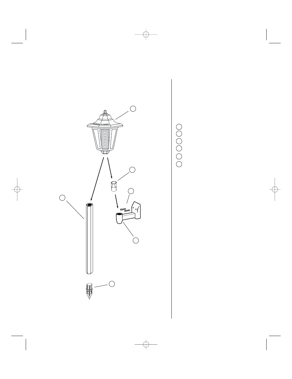 Assembly instructions | Brinkmann Solar Max Solar Powered L.E.D. Garden Accent Light User Manual | Page 3 / 8