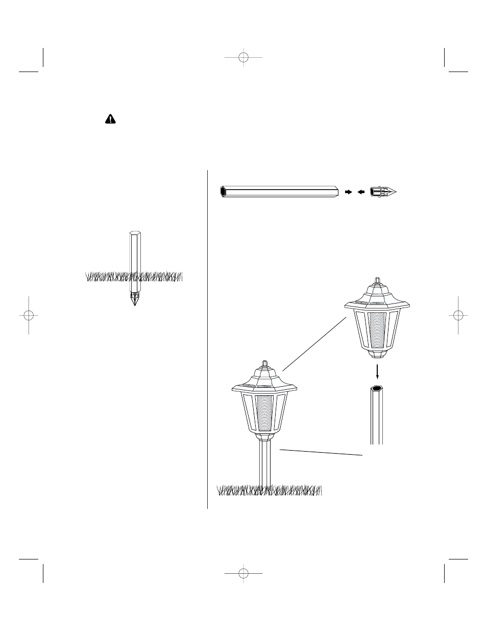 Operating instructions | Brinkmann Solar Max Solar Powered L.E.D. Garden Accent Light User Manual | Page 4 / 8