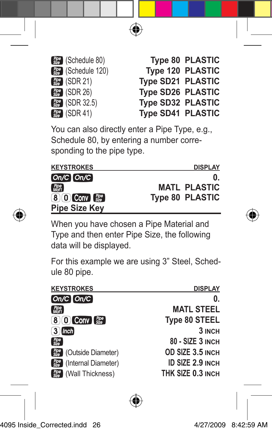 Calculated Industries 4095-A Pocket Reference Guide User Manual | Page 26 / 36