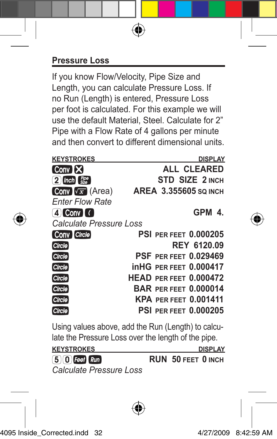 Calculated Industries 4095-A Pocket Reference Guide User Manual | Page 32 / 36